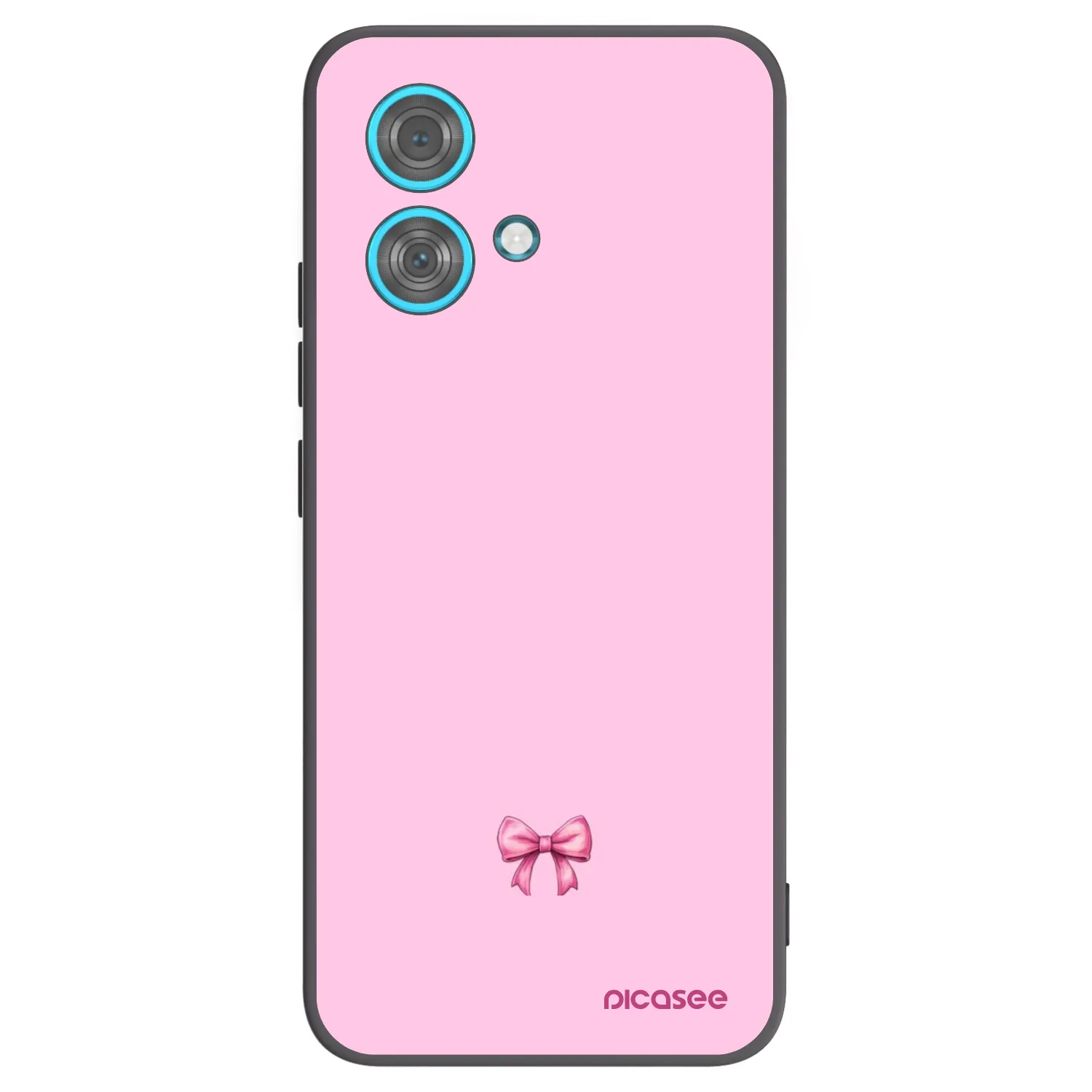 Picasee silikonový černý obal pro Motorola Edge 40 Neo - Blush bow