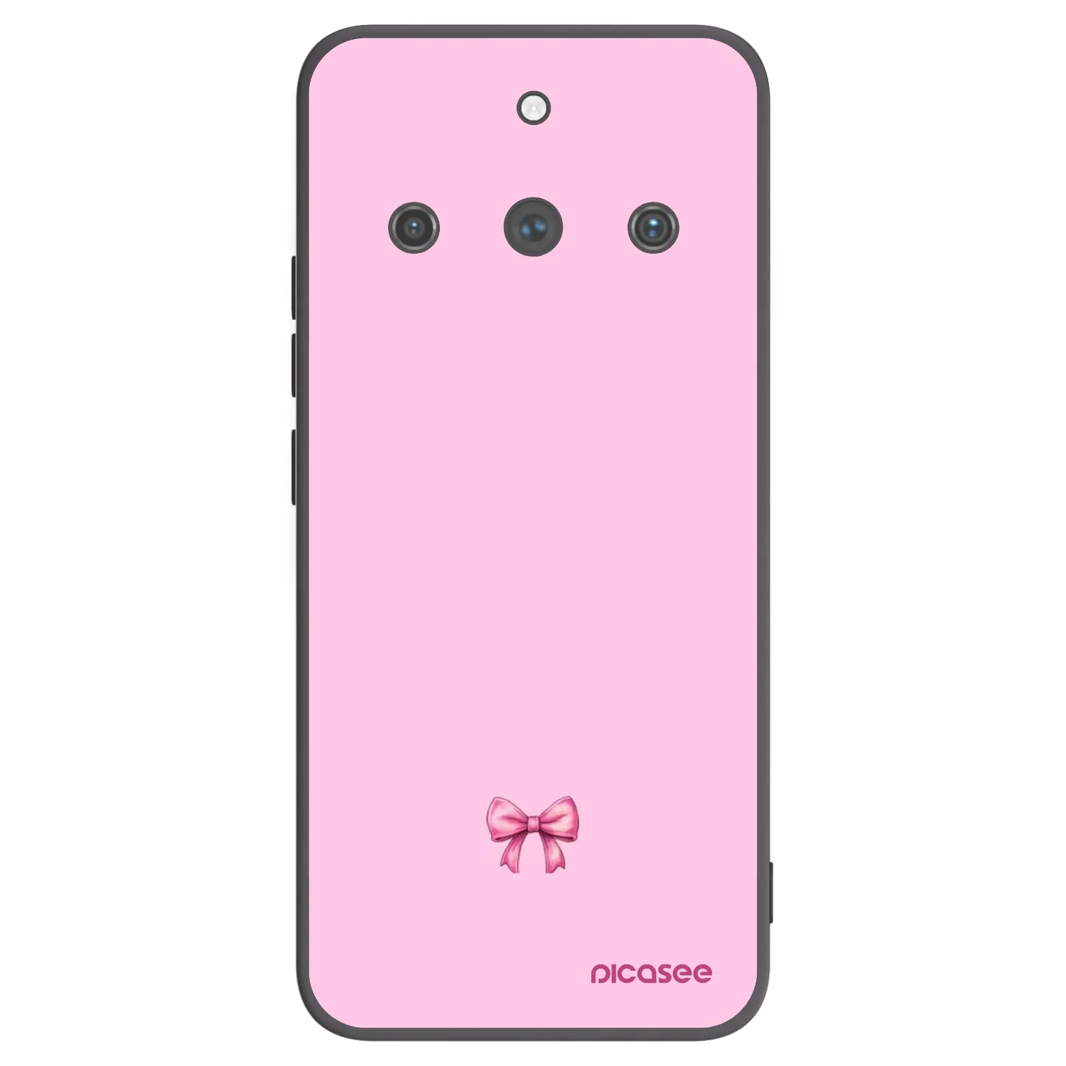 Picasee silikonový černý obal pro Realme 11 Pro+ - Blush bow