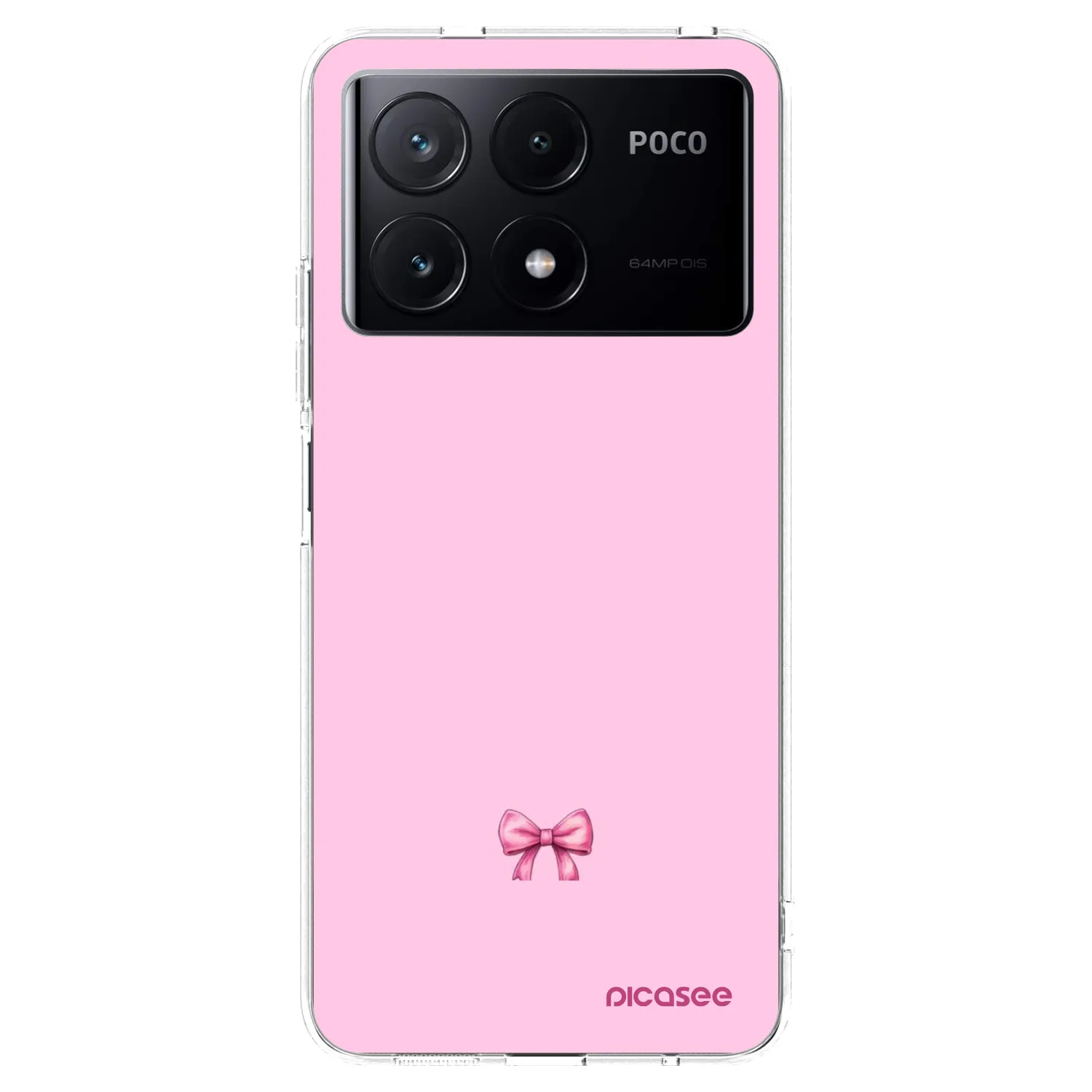 Picasee silikonový průhledný obal pro Xiaomi Poco X6 Pro - Blush bow