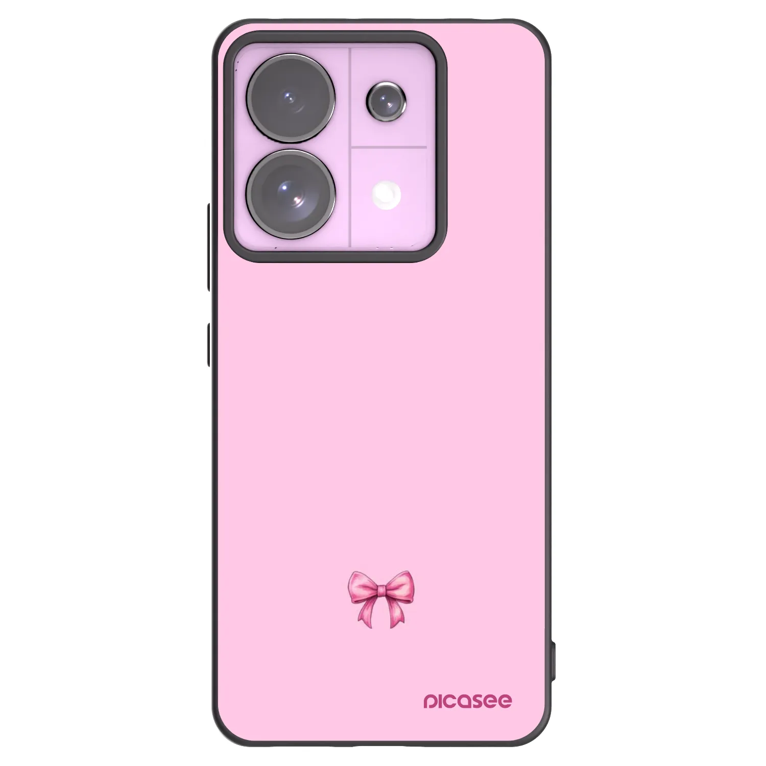 Picasee silikonový černý obal pro Xiaomi Redmi Note 13 Pro 5G - Blush bow
