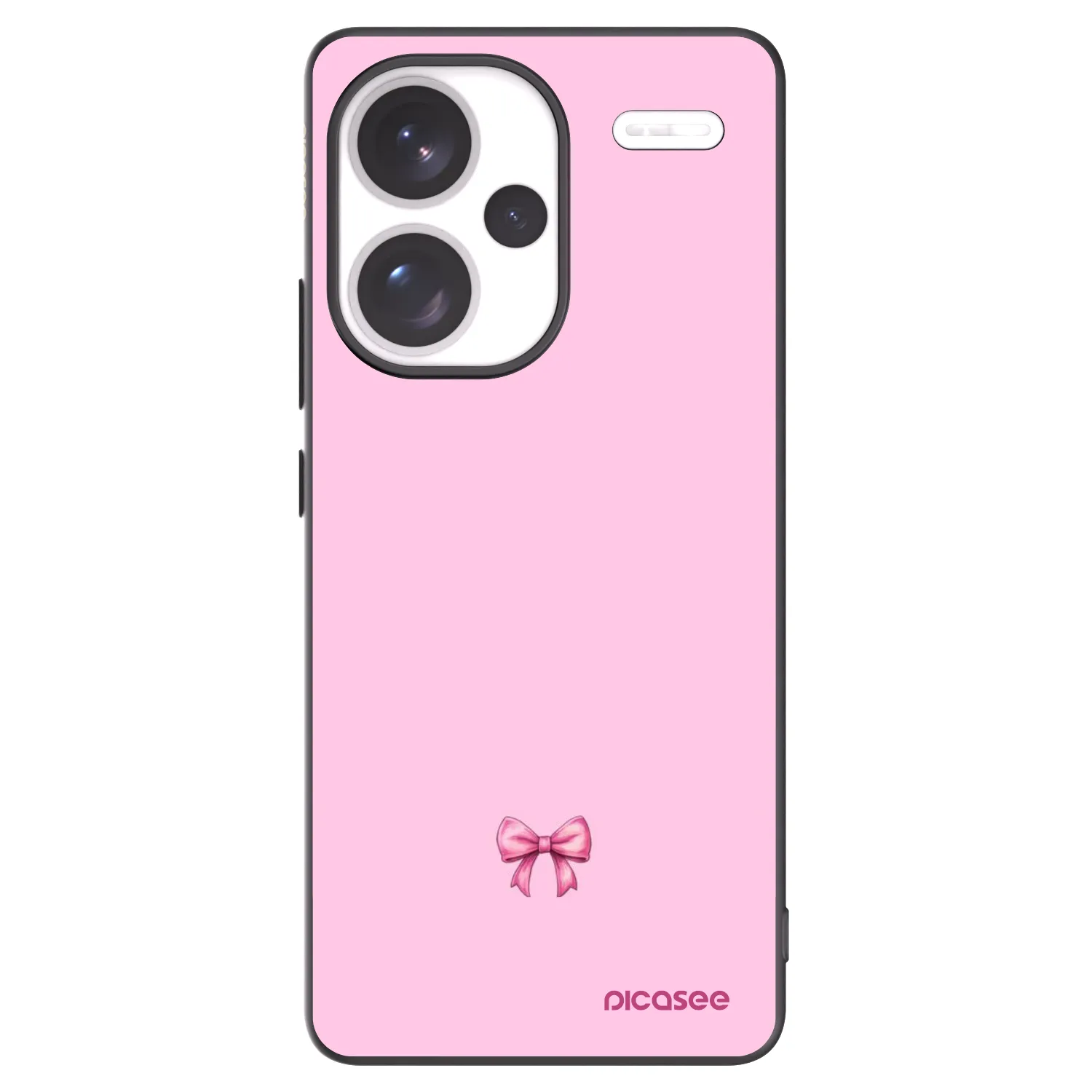 Picasee silikonový černý obal pro Xiaomi Redmi Note 13 Pro+ 5G - Blush bow