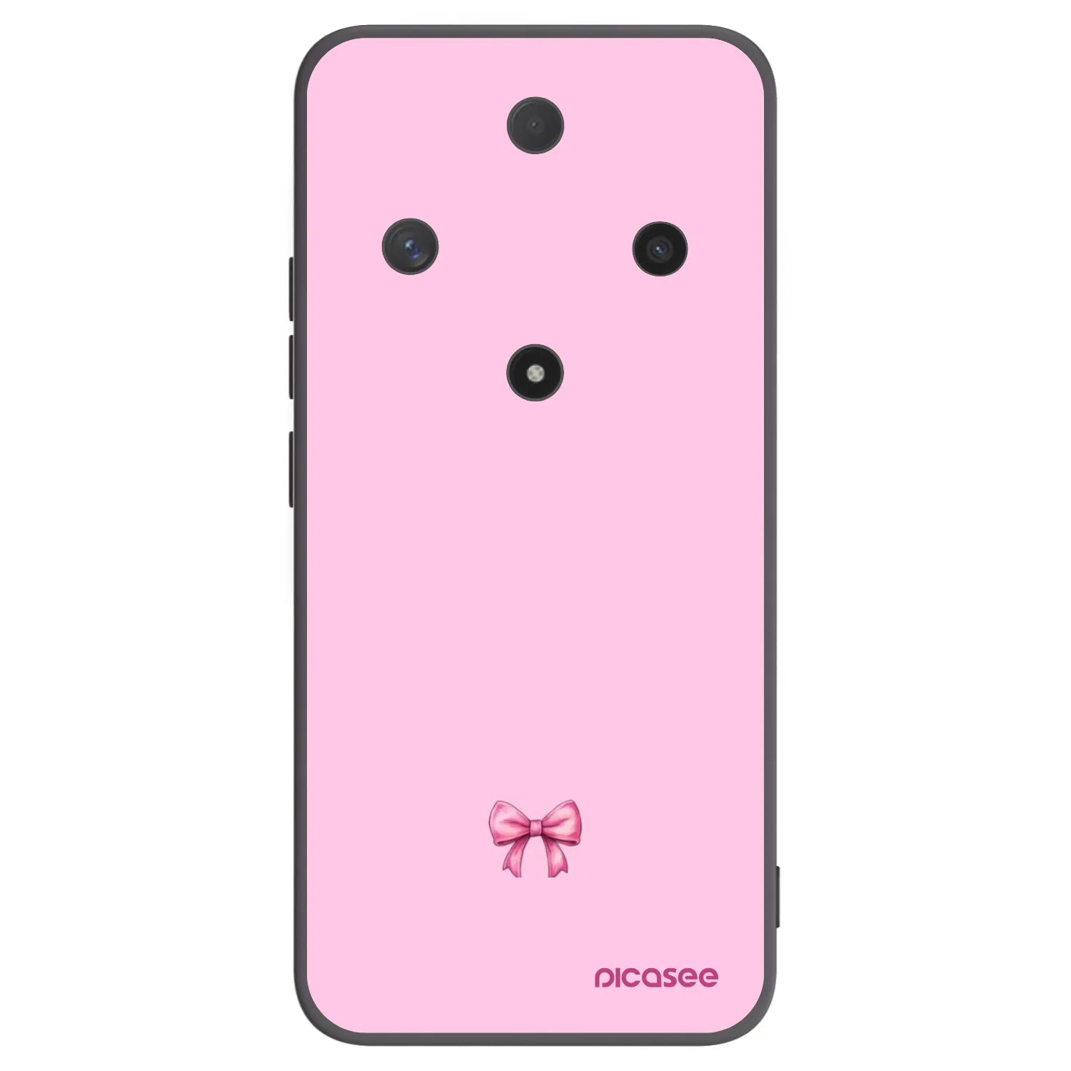 Picasee silikonový černý obal pro Honor Magic6 Lite 5G - Blush bow