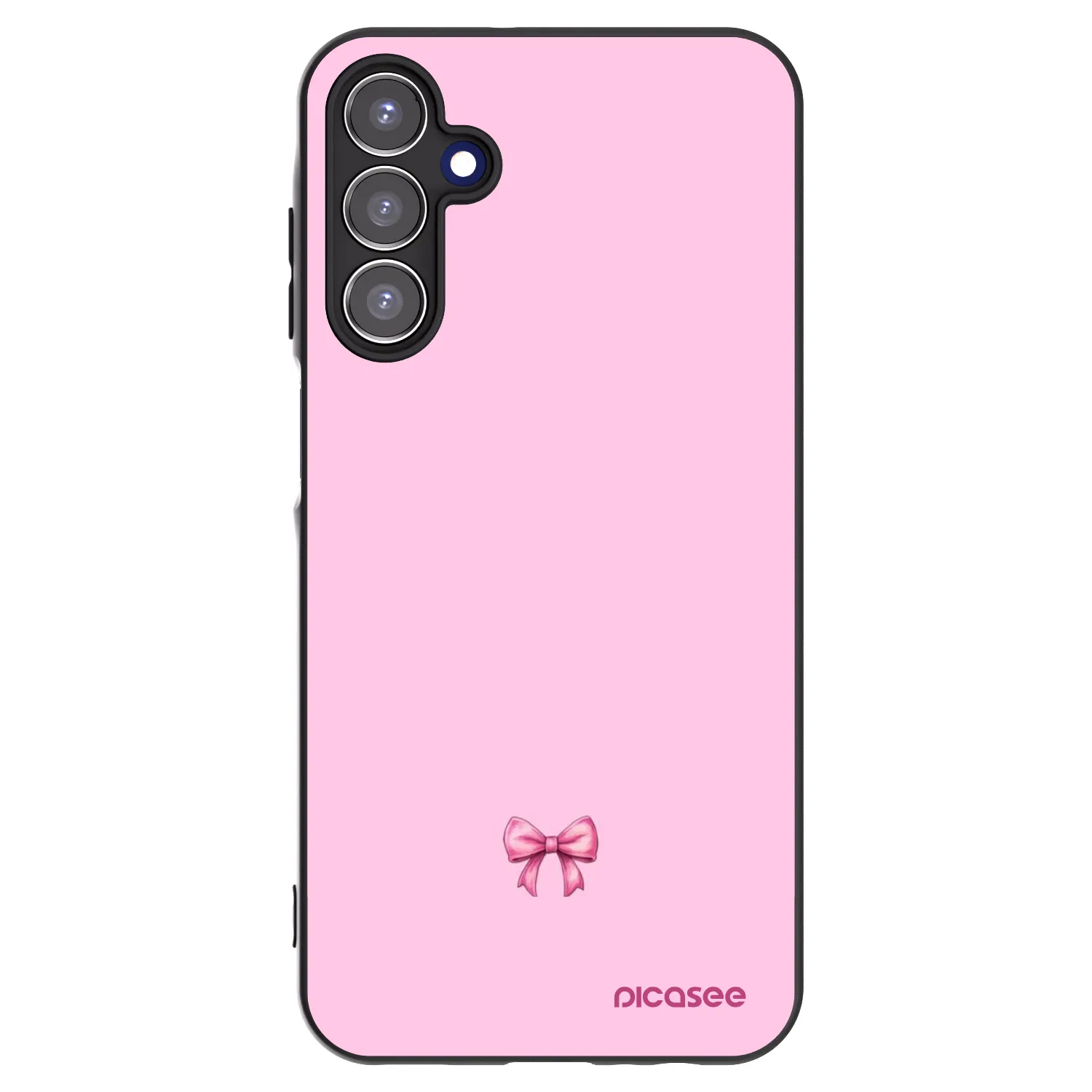 Picasee silikonový černý obal pro Samsung Galaxy A15 A155F 4G - Blush bow