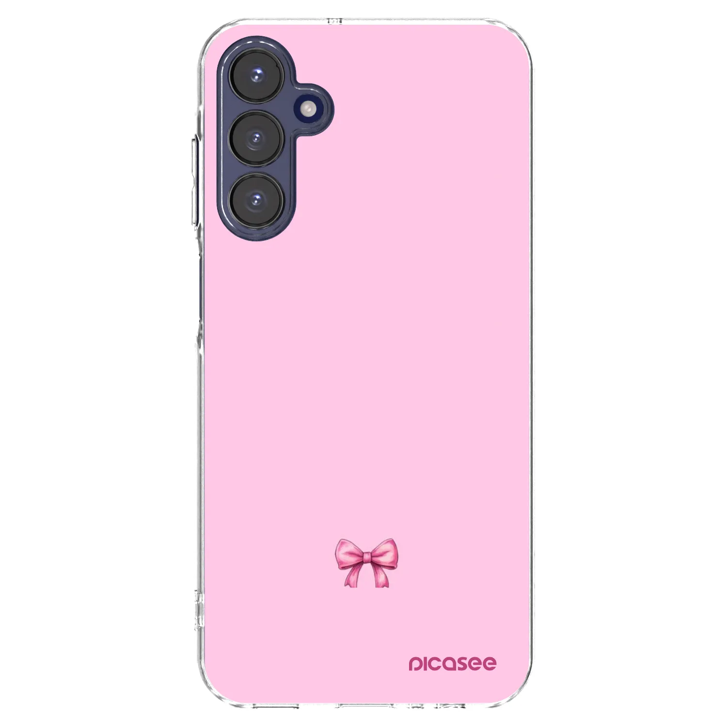 Picasee silikonový průhledný obal pro Samsung Galaxy A15 A155F 4G - Blush bow