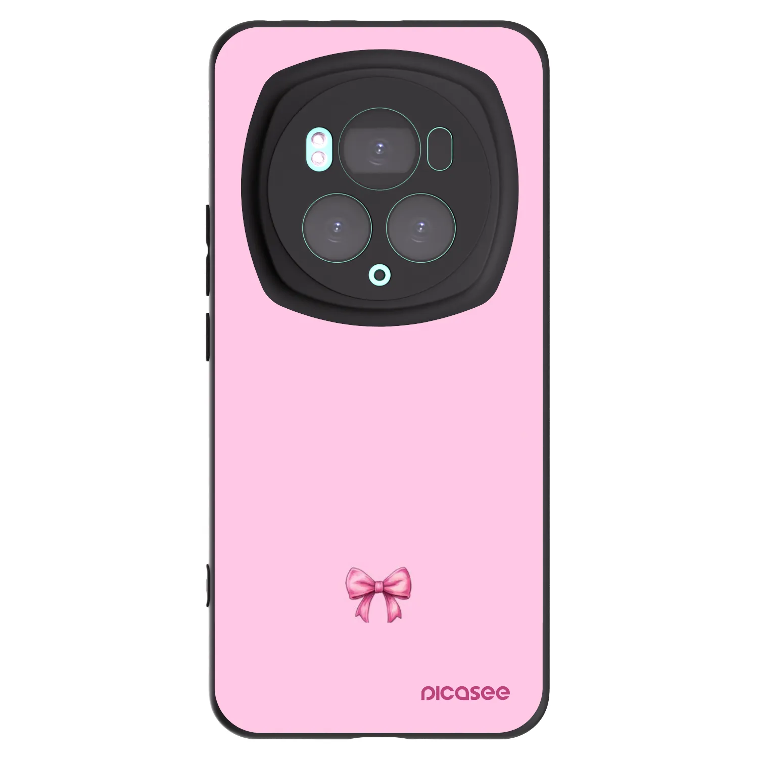 Picasee silikonový černý obal pro Honor Magic6 Pro - Blush bow