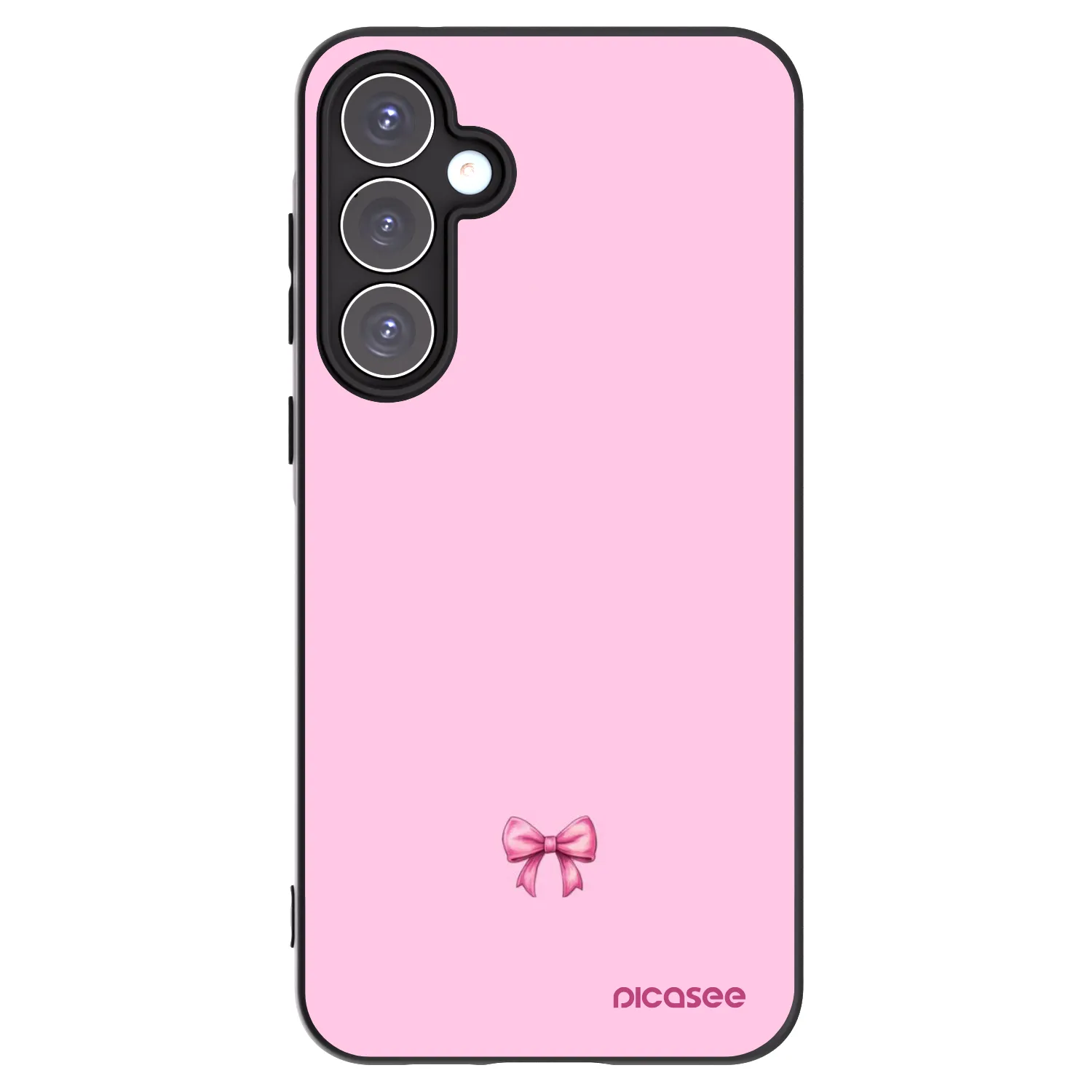 Picasee silikonový černý obal pro Samsung Galaxy A55 5G A556B - Blush bow