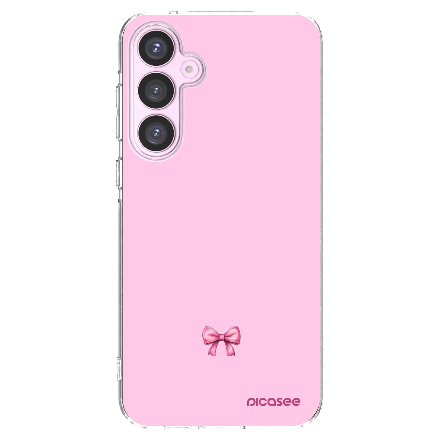 Picasee silikonový průhledný obal pro Samsung Galaxy A55 5G A556B - Blush bow
