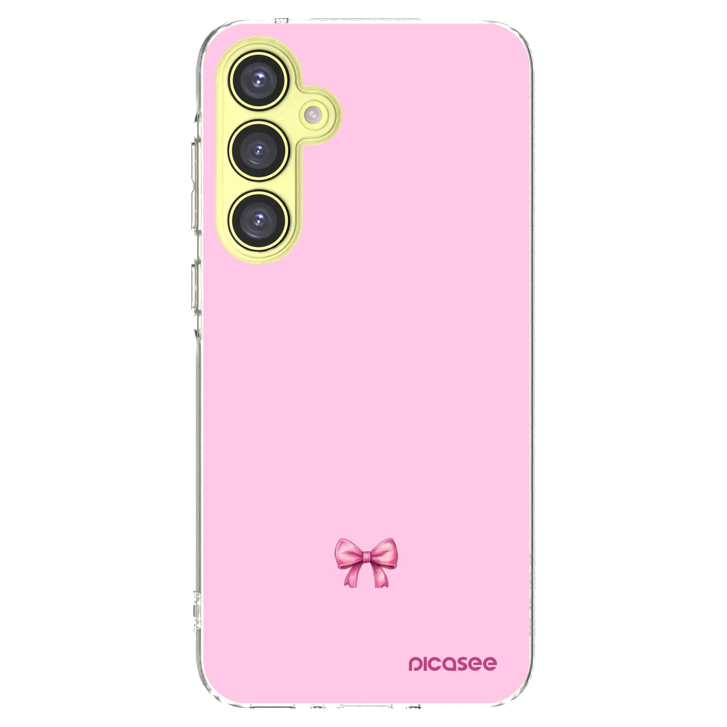 Picasee silikonový průhledný obal pro Samsung Galaxy A35 5G A356B - Blush bow