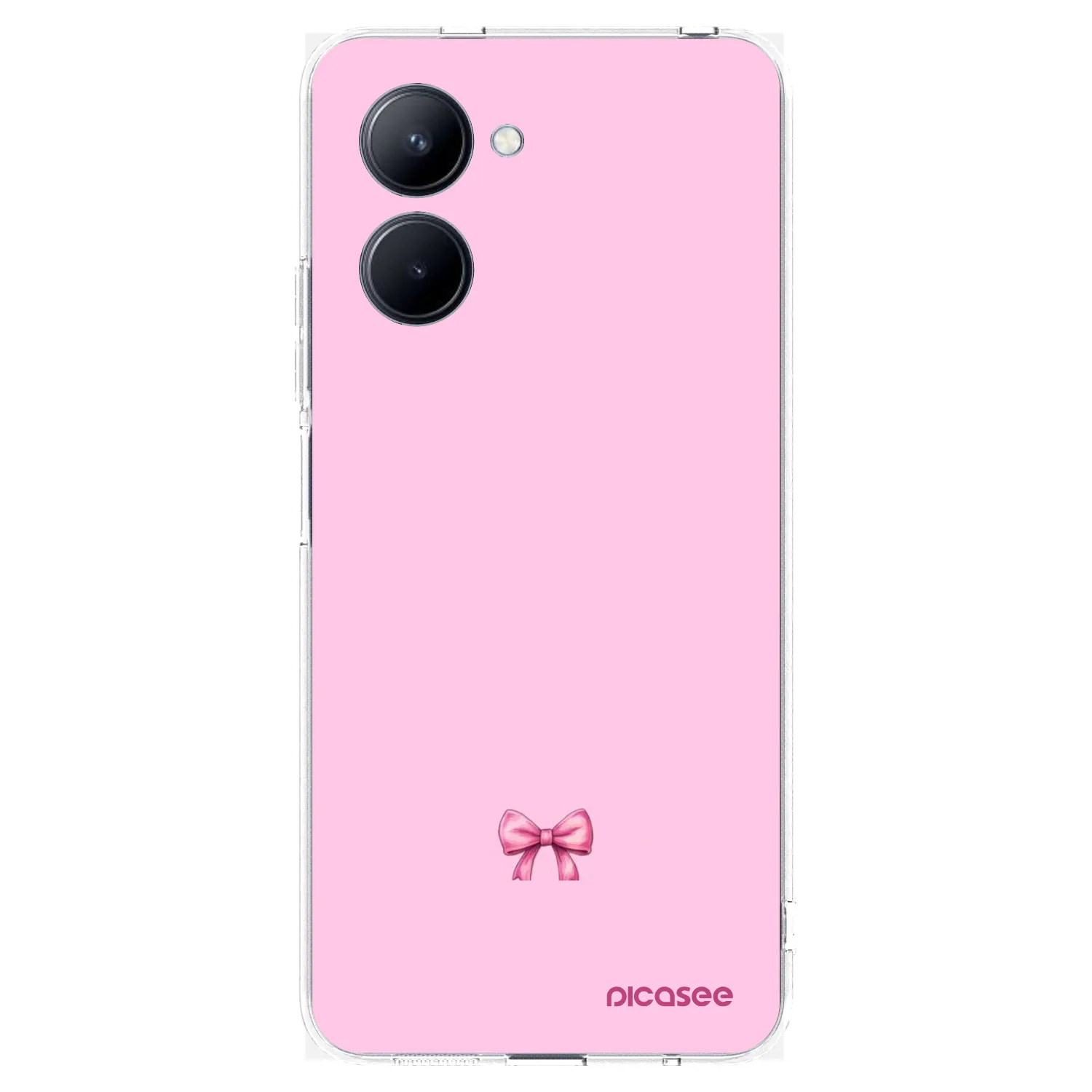 Picasee silikonový průhledný obal pro Realme C33 (2023) - Blush bow