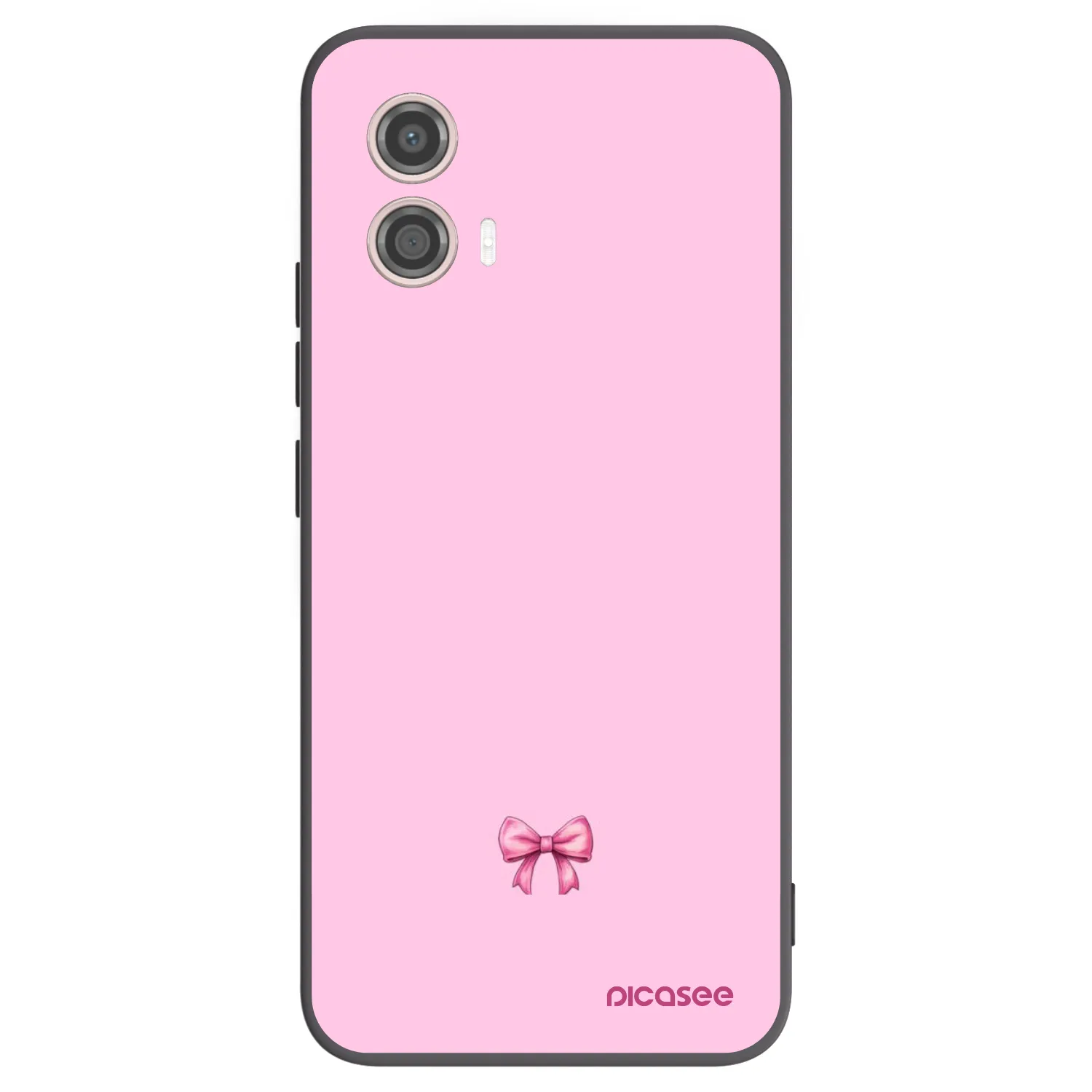 Picasee silikonový černý obal pro Motorola Moto G53 5G - Blush bow