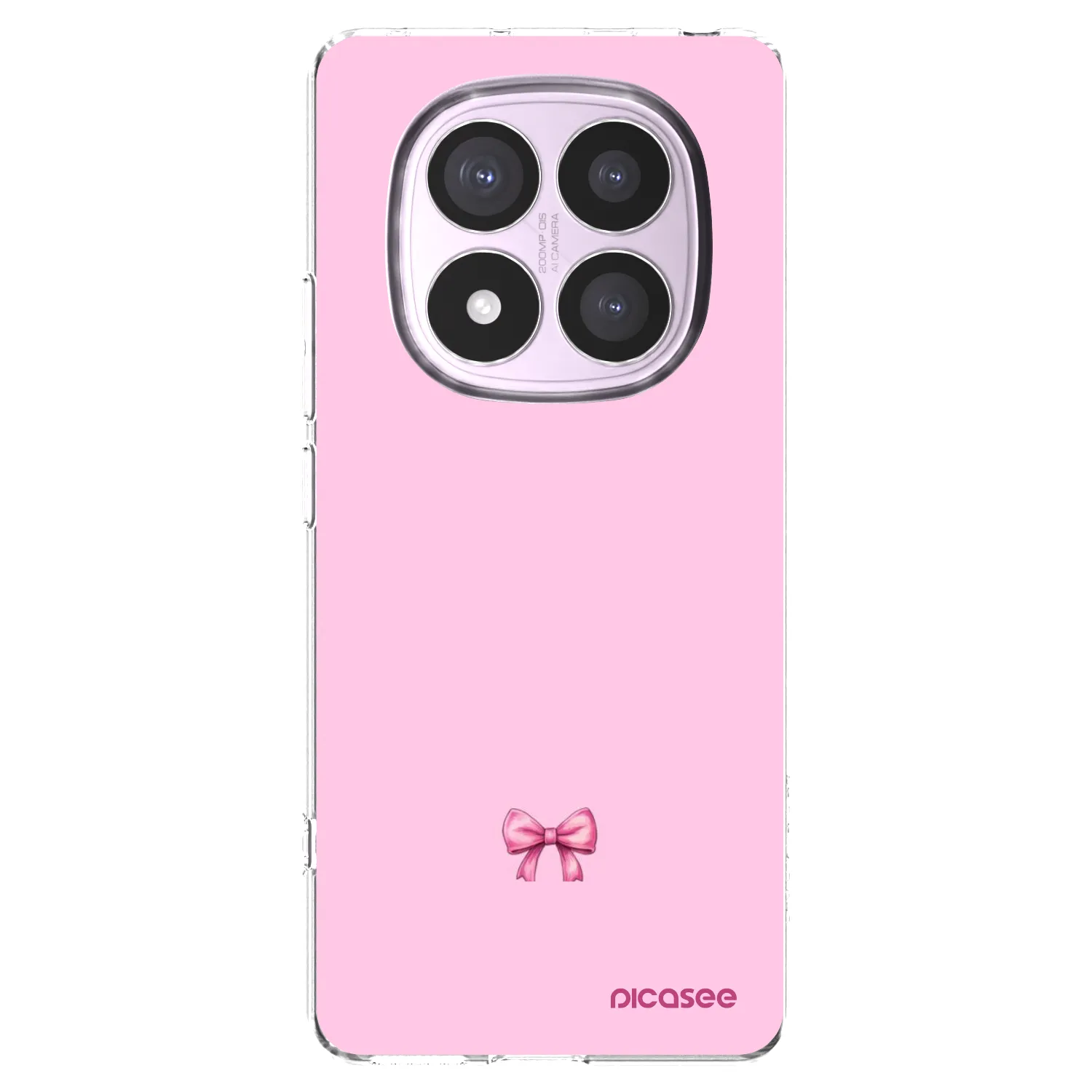 Picasee silikonový průhledný obal pro Xiaomi Redmi Note 14 Pro 5G - Blush bow