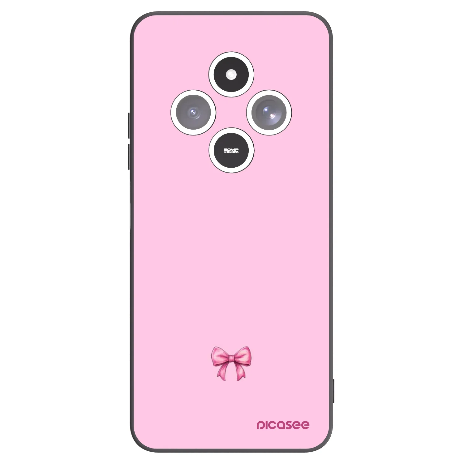Picasee silikonový černý obal pro Xiaomi Redmi 14C - Blush bow