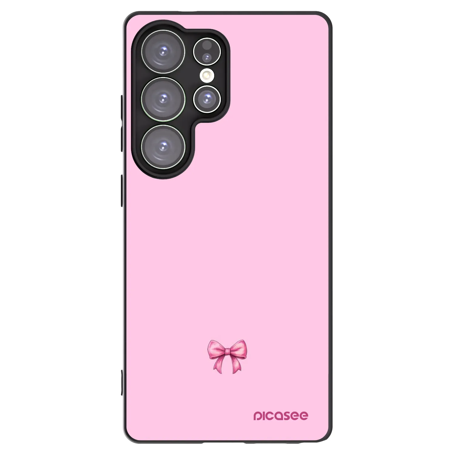 Picasee silikonový černý obal pro Samsung Galaxy S25 Ultra 5G - Blush bow