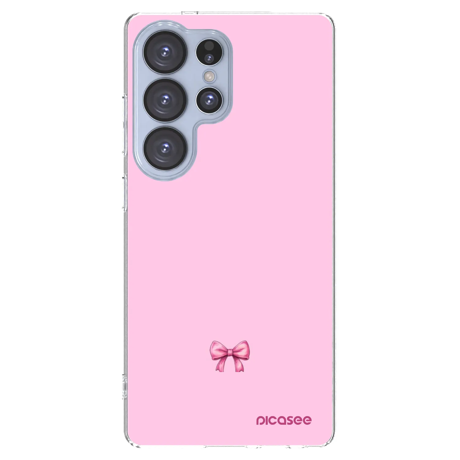 Picasee silikonový průhledný obal pro Samsung Galaxy S25 Ultra 5G - Blush bow
