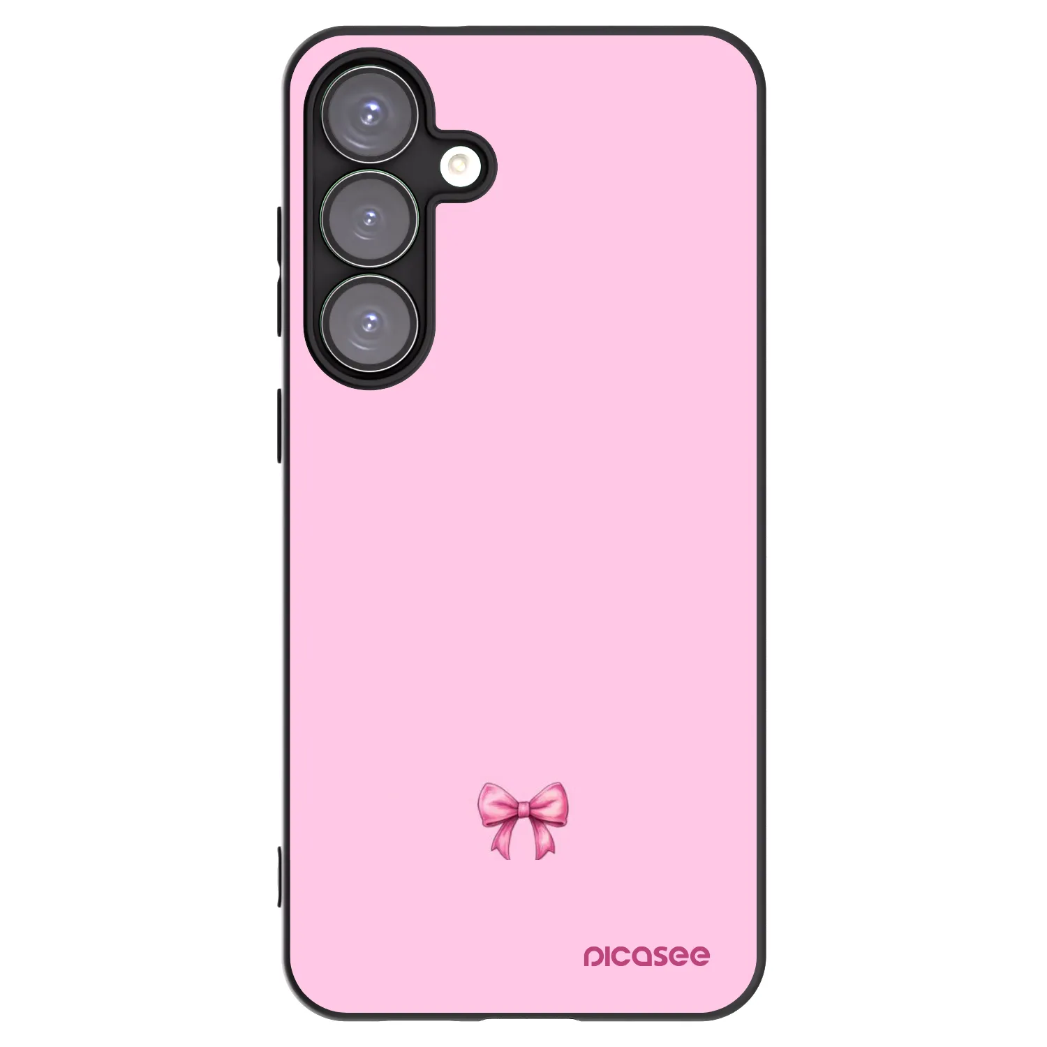 Picasee silikonový černý obal pro Samsung Galaxy S25+ 5G - Blush bow