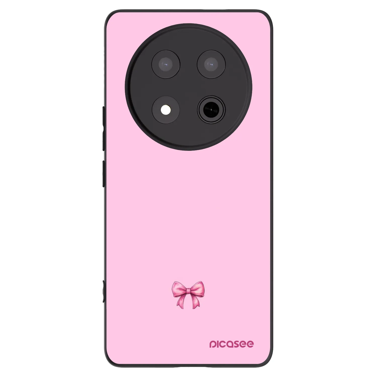 Picasee silikonový černý obal pro Honor Magic7 Lite 5G - Blush bow