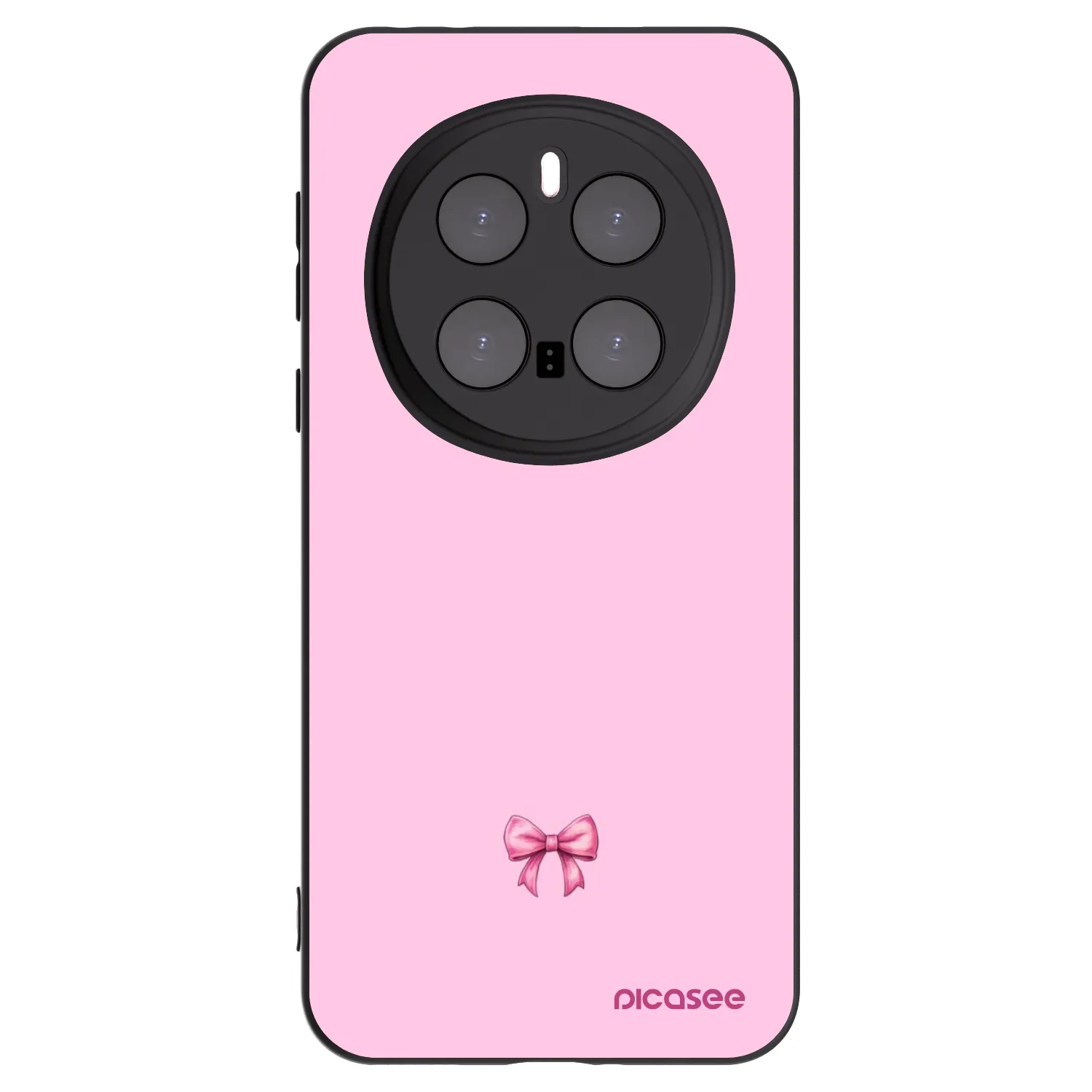 Picasee silikonový černý obal pro Honor Magic7 Pro 5G - Blush bow