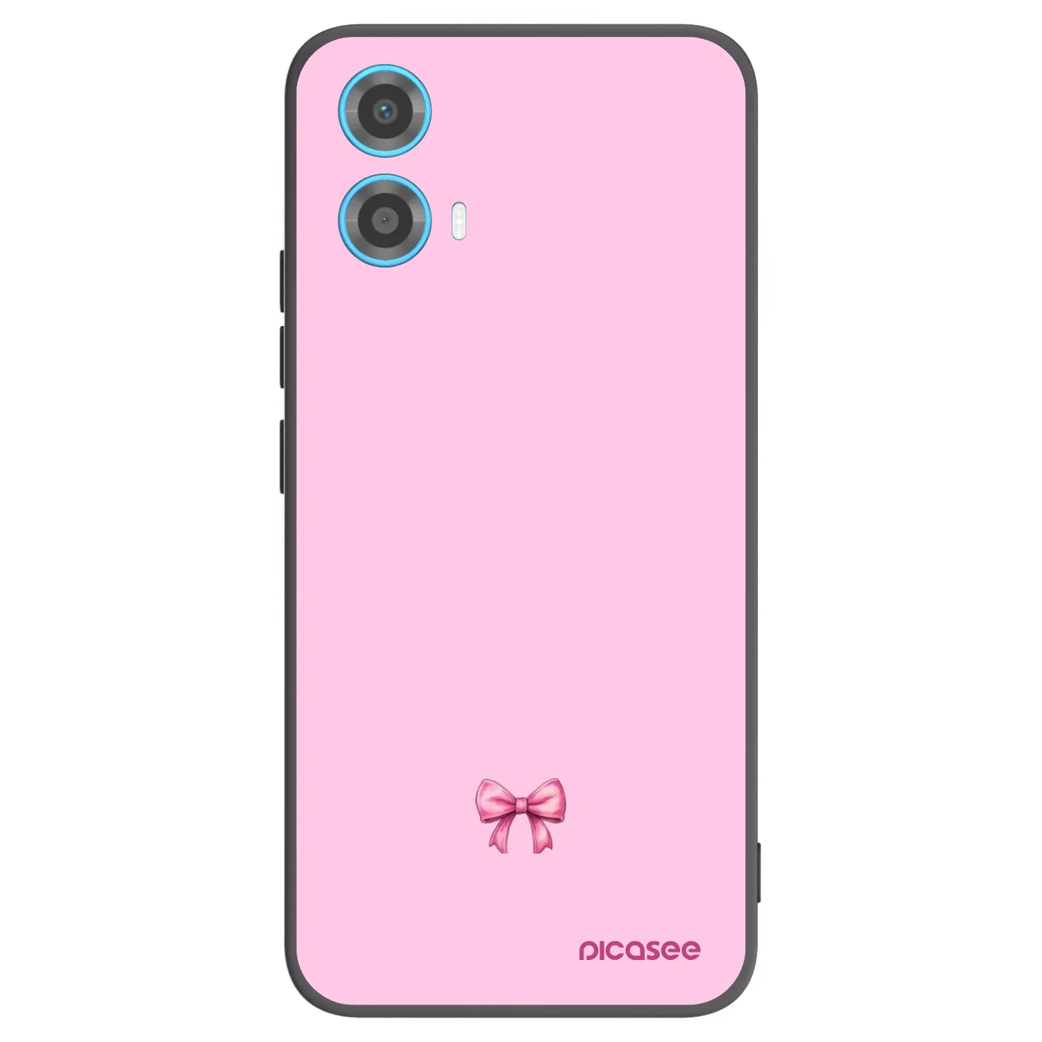 Picasee silikonový černý obal pro Motorola Moto G34 5G - Blush bow