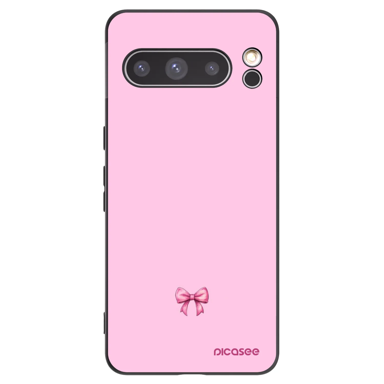 Picasee silikonový černý obal pro Google Pixel 8 Pro - Blush bow