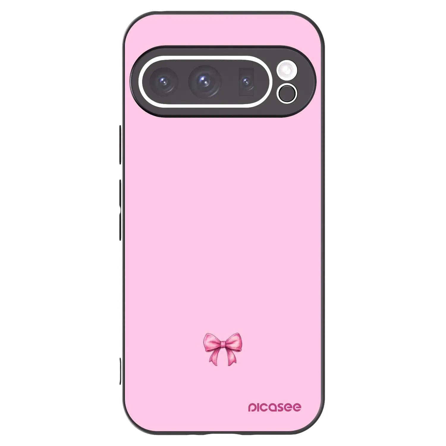 Picasee silikonový černý obal pro Google Pixel 9 Pro - Blush bow