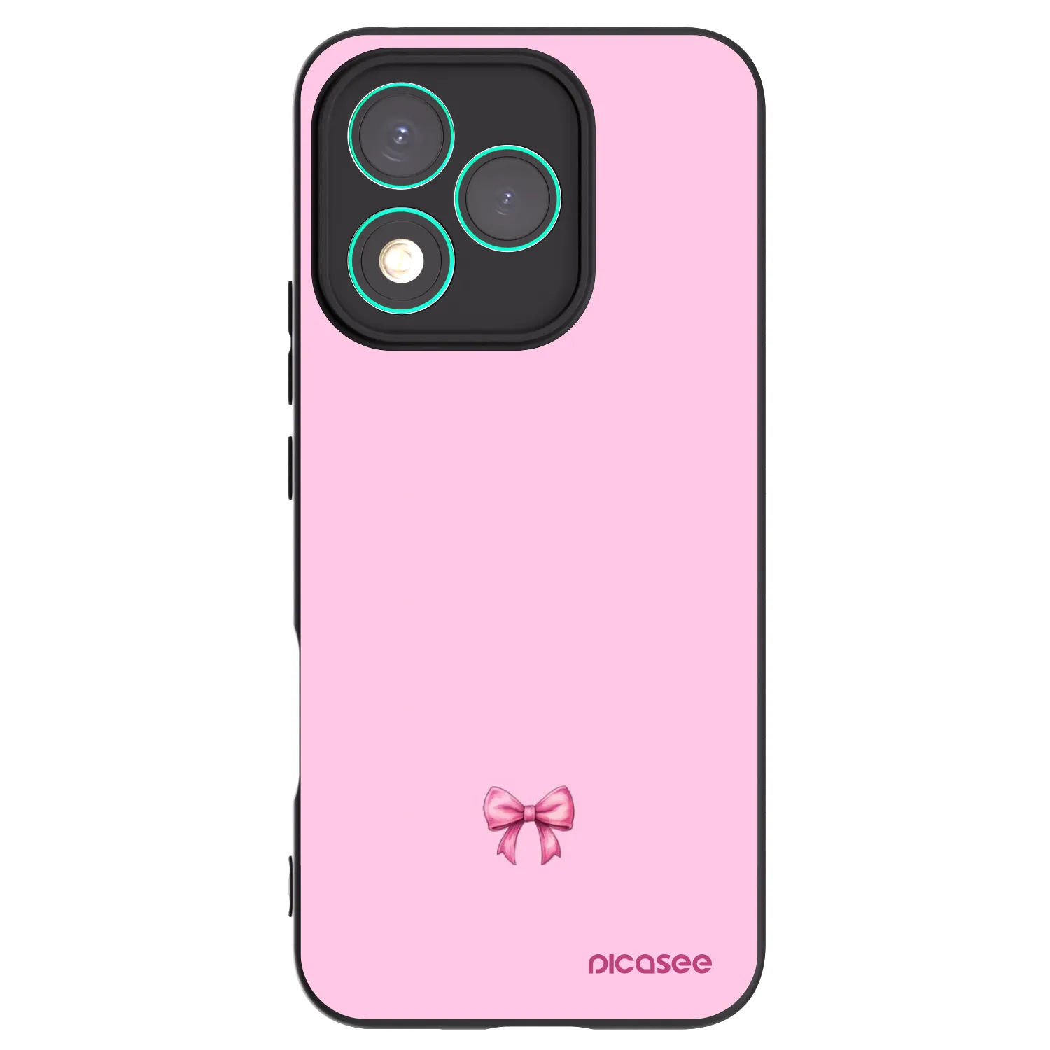 Picasee silikonový černý obal pro Honor 400 Lite 5G - Blush bow