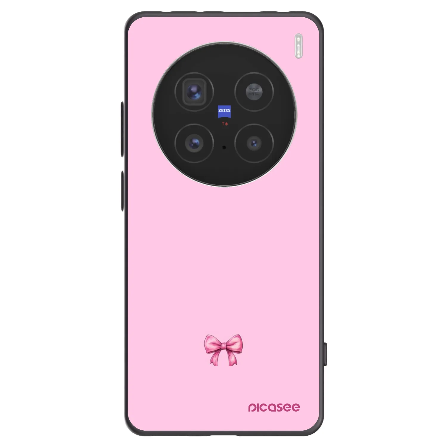 Picasee silikonový černý obal pro Vivo X200 Pro - Blush bow