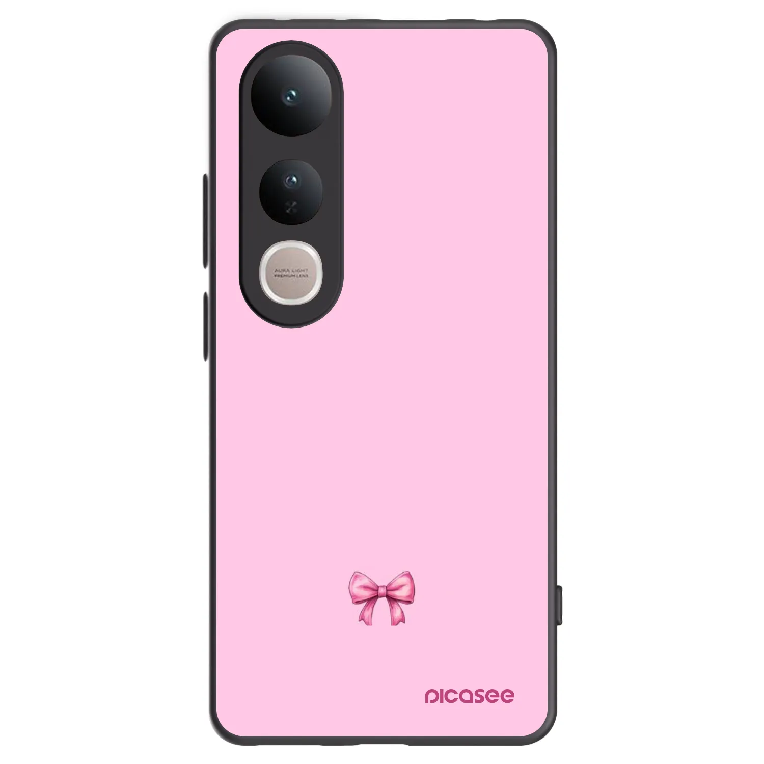Picasee silikonový černý obal pro Vivo V50 Lite 5G - Blush bow