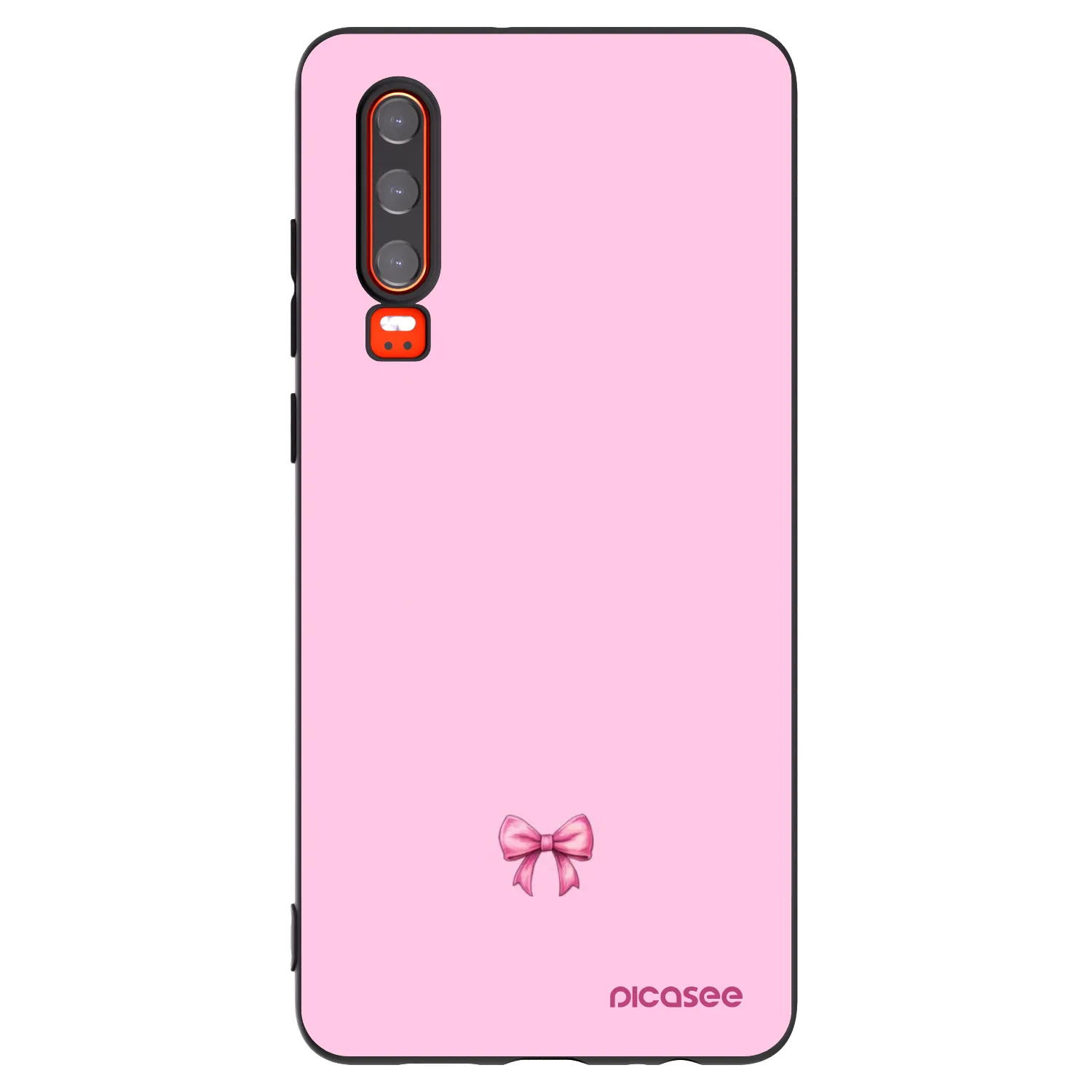 Picasee silikonový černý obal pro Huawei P30 - Blush bow
