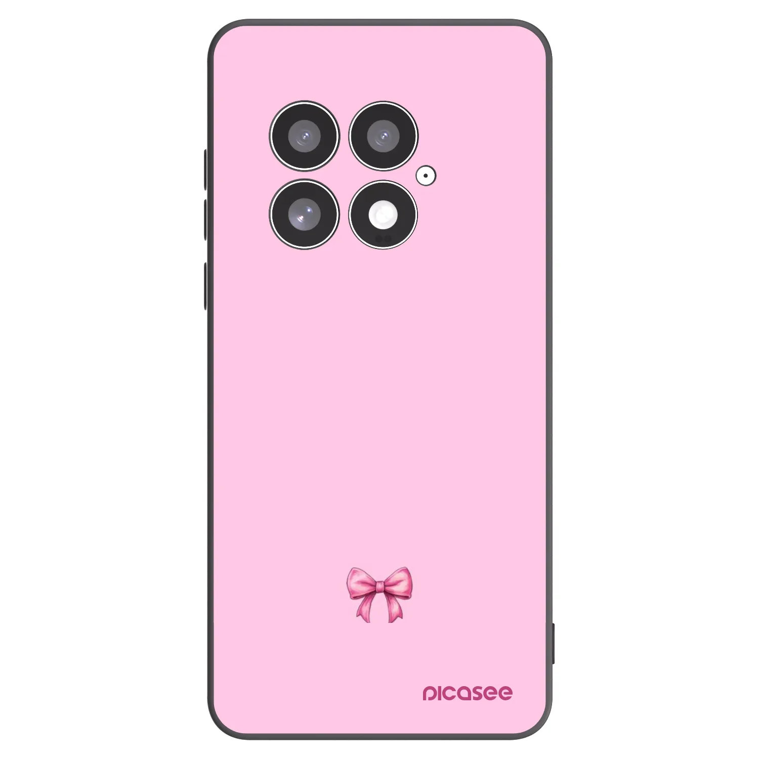 Picasee silikonový černý obal pro OnePlus 13 5G - Blush bow