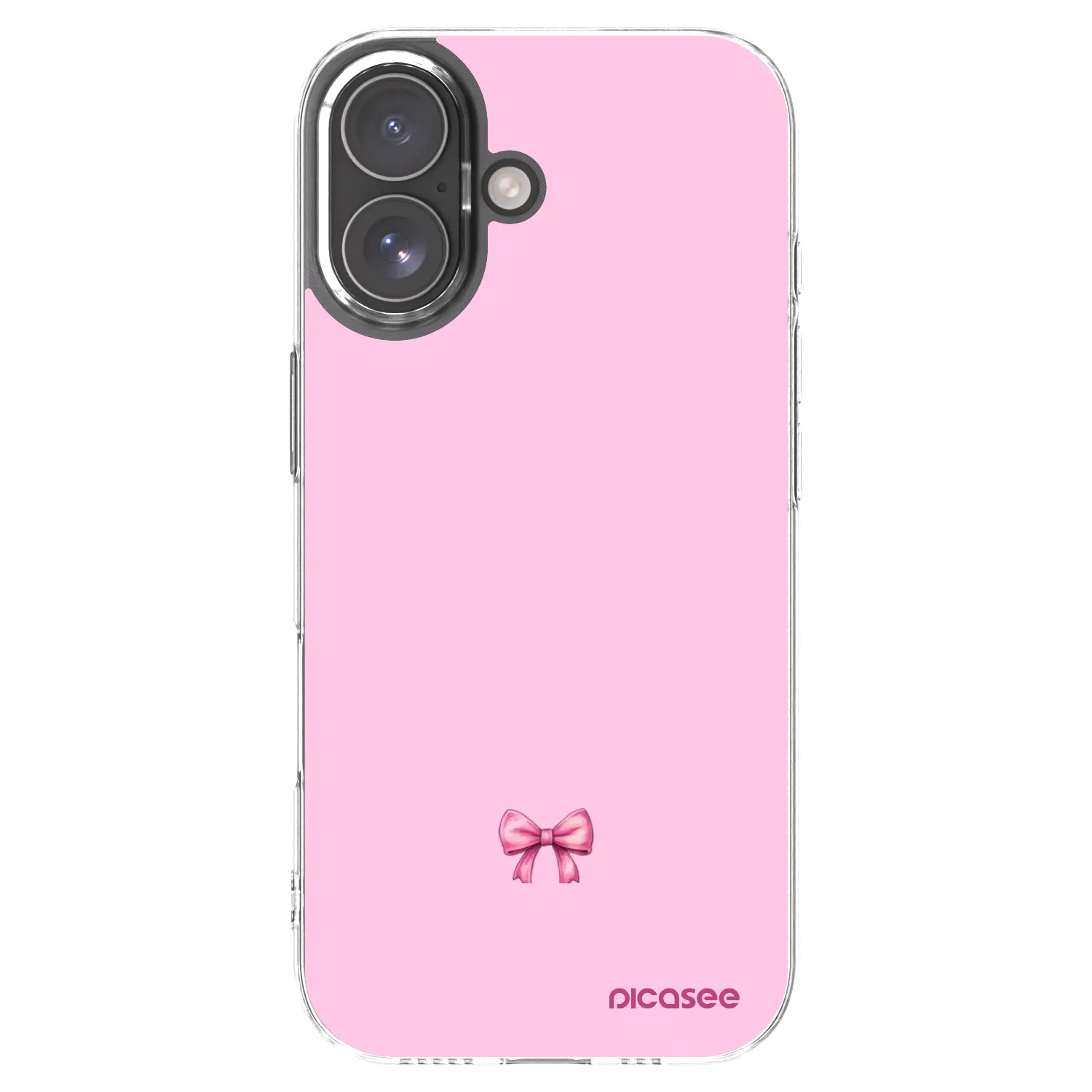 Picasee silikonový průhledný obal pro Apple iPhone 17 - Blush bow