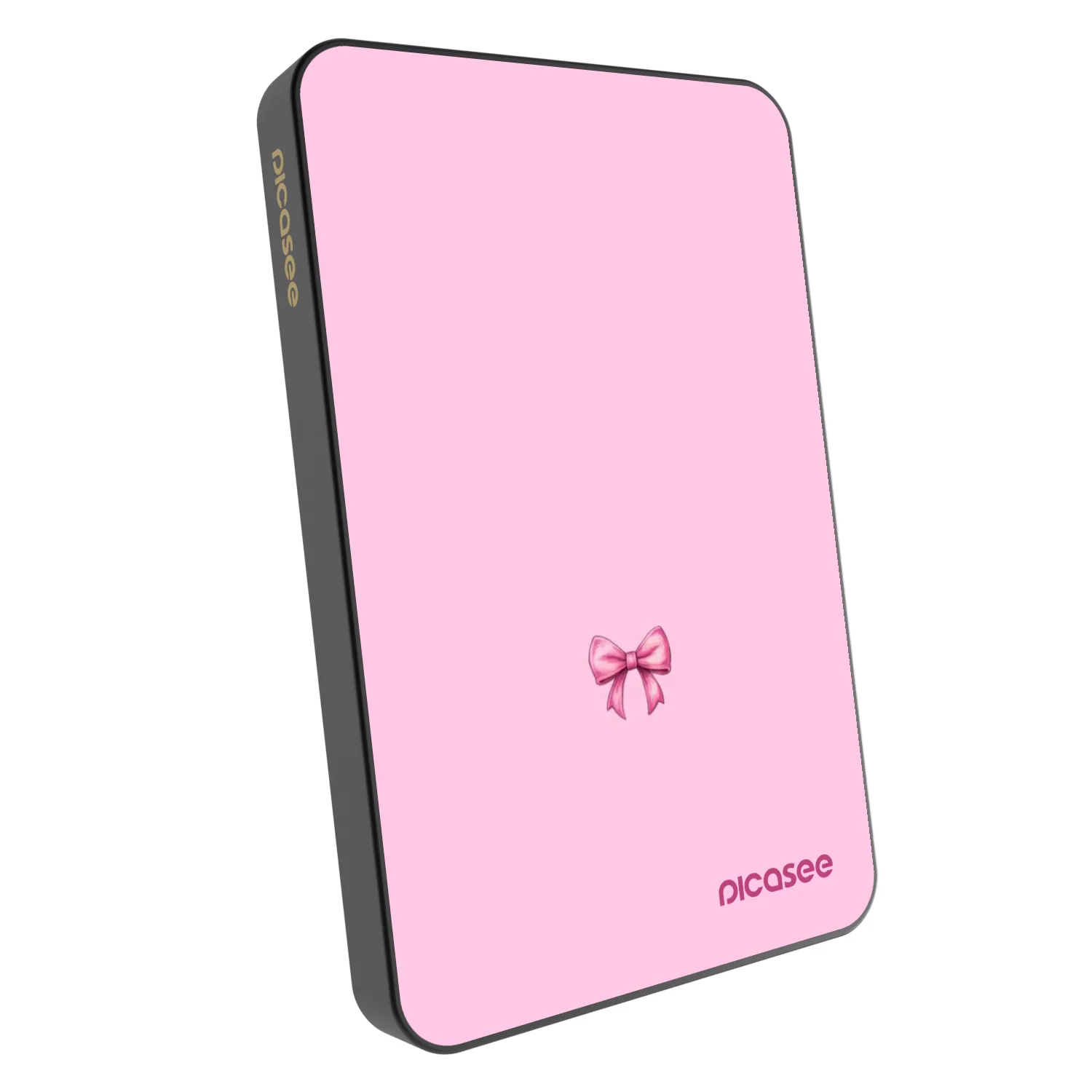 Picasee Powerbanka s MagSafe 5 000 mAh Šedá - Blush bow