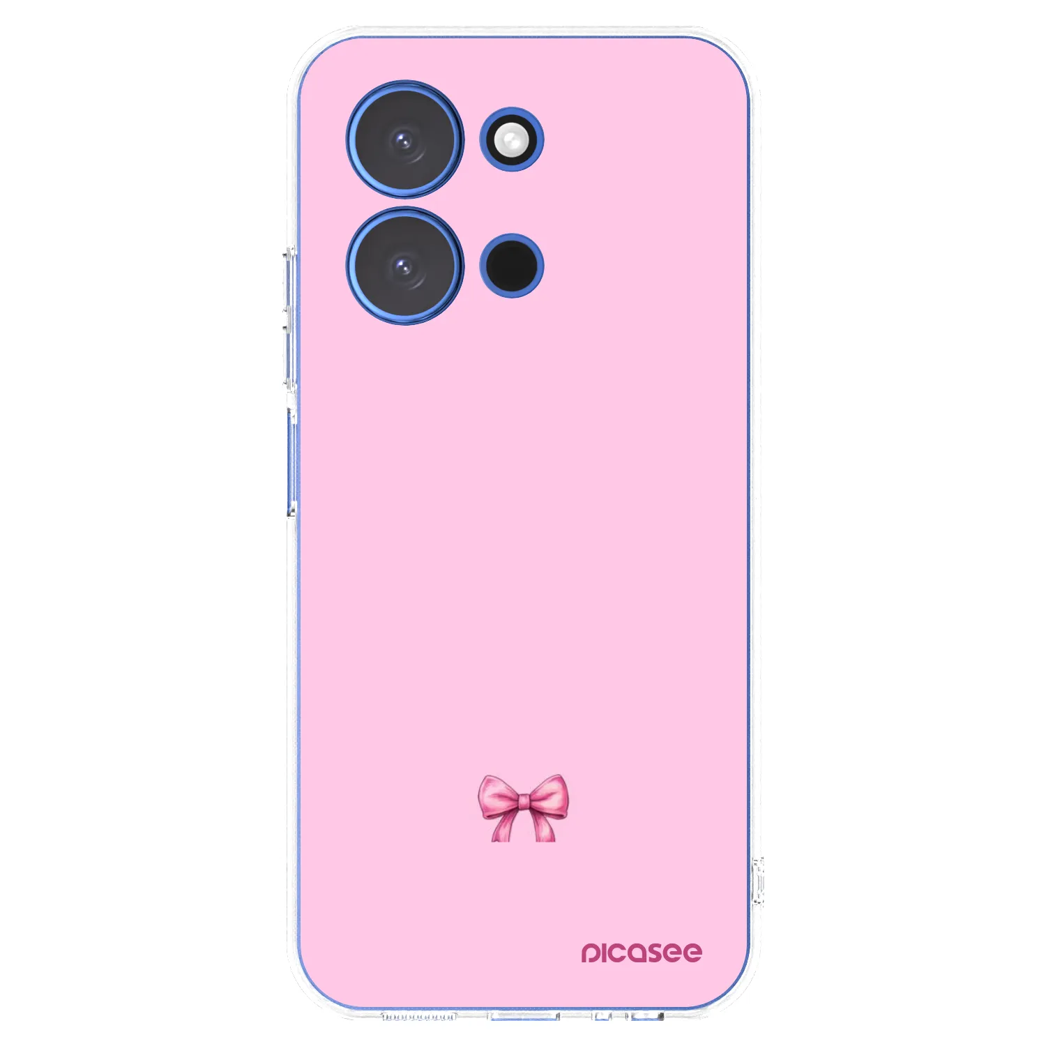 Picasee silikonový průhledný obal pro Xiaomi Redmi 15C 4G - Blush bow