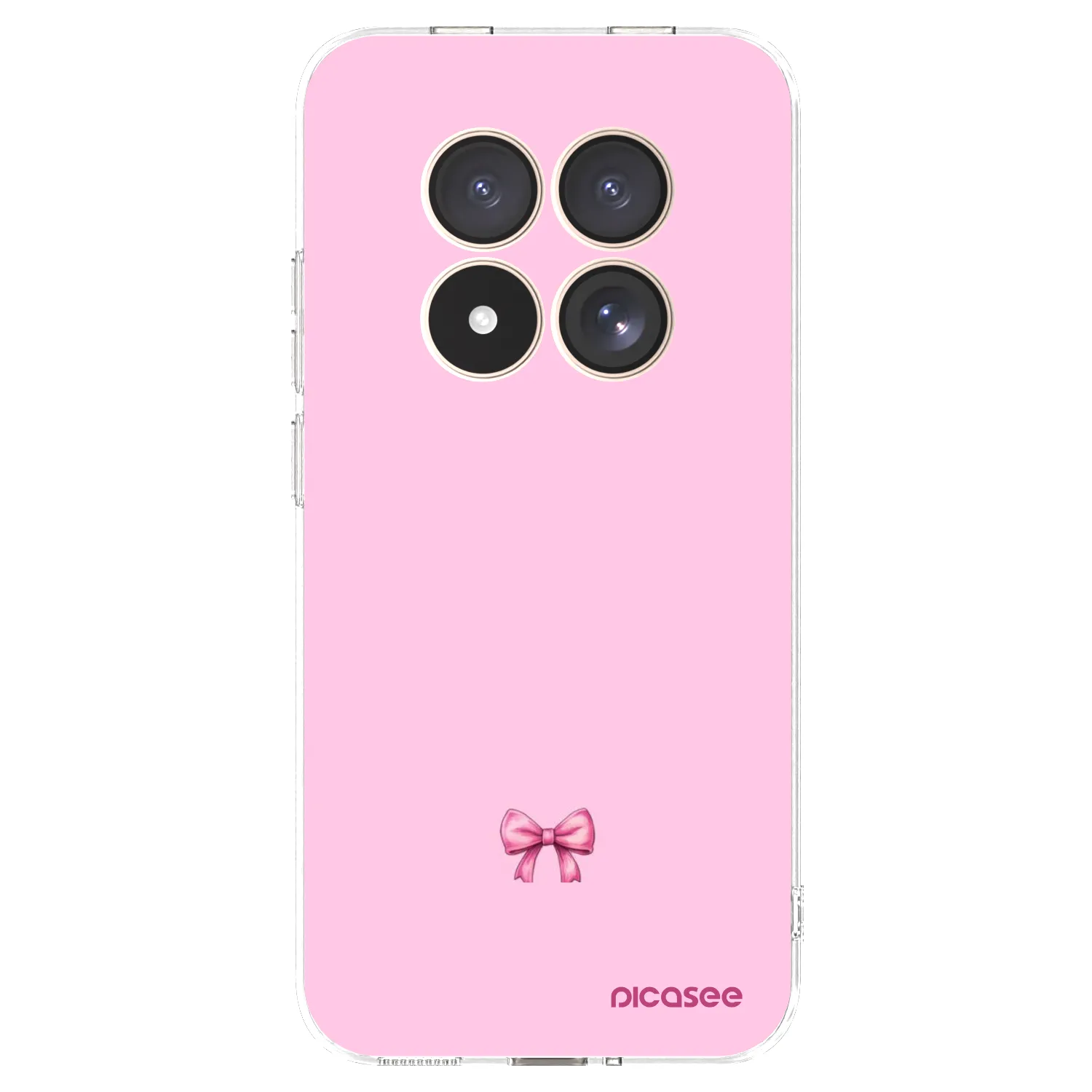 Picasee silikonový průhledný obal pro Xiaomi Redmi Note 15 Pro 4G - Blush bow