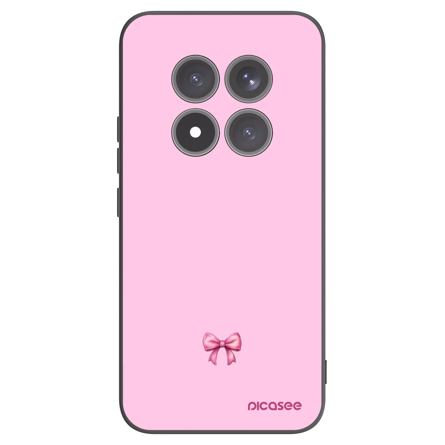 Picasee silikonový černý obal pro Xiaomi Redmi Note 15 Pro+ - Blush bow