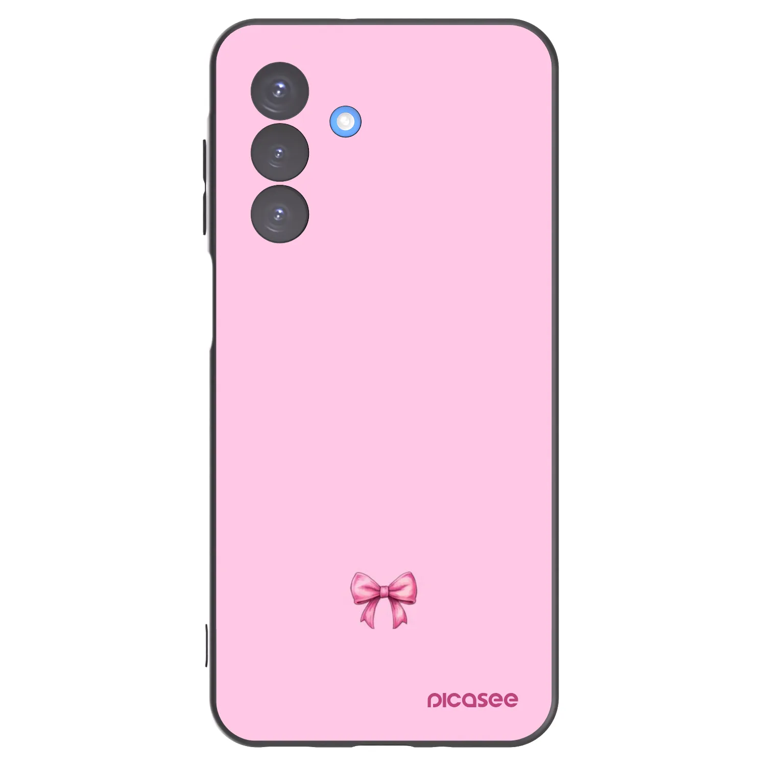 Picasee silikonový černý obal pro Samsung Galaxy A17 5G - Blush bow