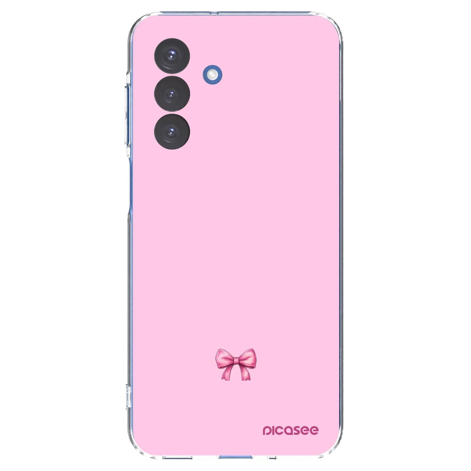 Picasee silikonový průhledný obal pro Samsung Galaxy A17 5G - Blush bow