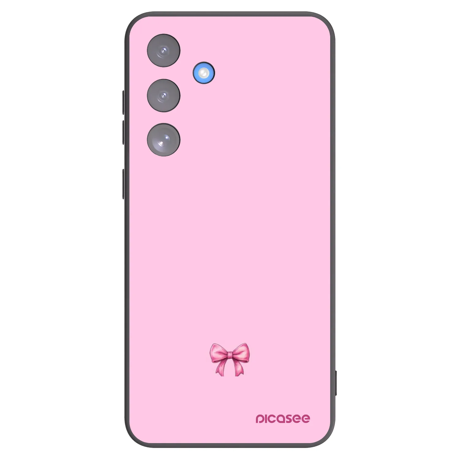 Picasee silikonový černý obal pro Samsung Galaxy S25 FE 5G - Blush bow