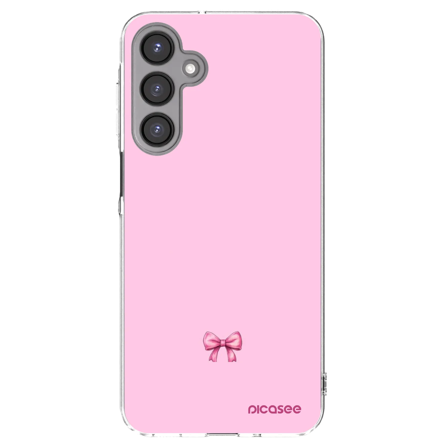 Picasee silikonový průhledný obal pro Samsung Galaxy A16 4G - Blush bow