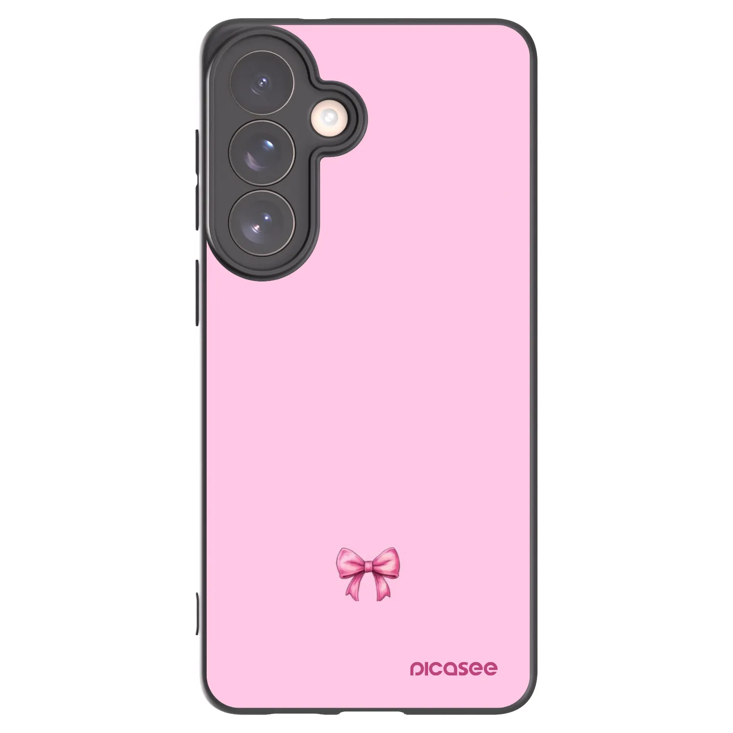 Picasee silikonový černý obal pro Samsung Galaxy S26+ - Blush bow