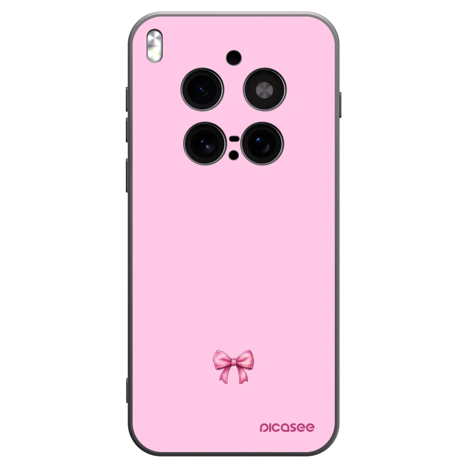 Picasee silikonový černý obal pro Vivo X300 Pro - Blush bow