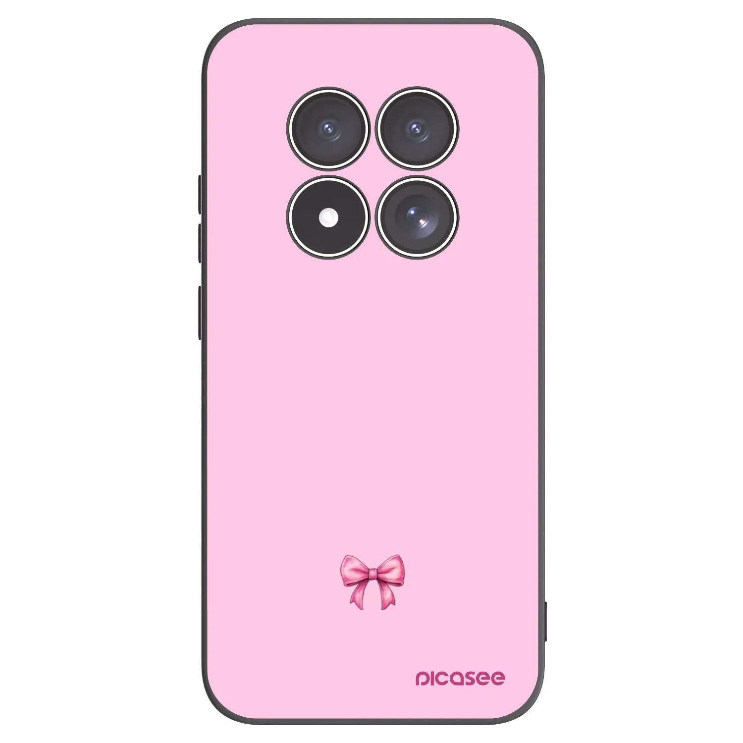 Picasee silikonový černý obal pro Xiaomi Redmi Note 15 Pro 5G - Blush bow