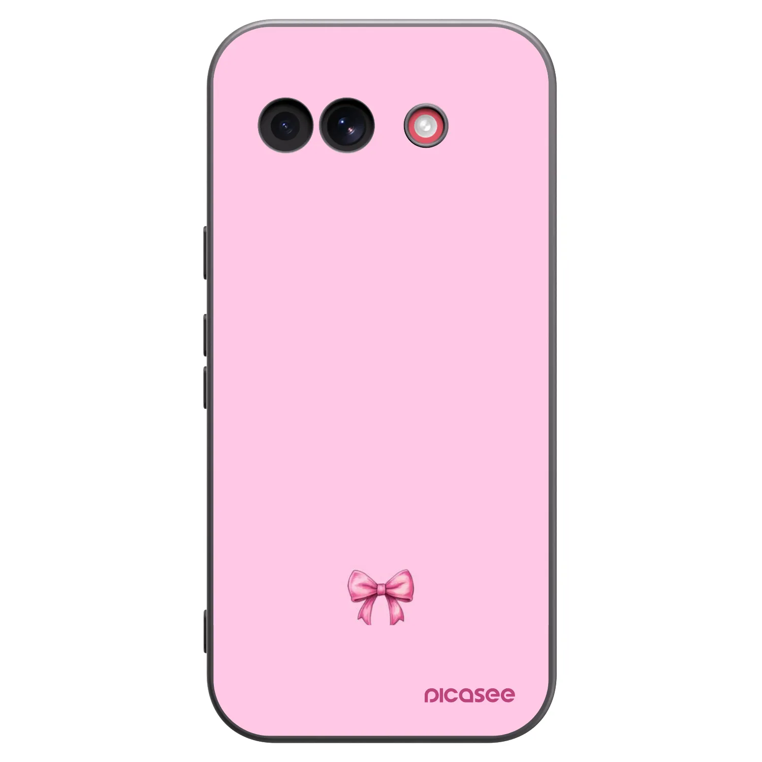 Picasee silikonový černý obal pro Google Pixel 10a - Blush bow