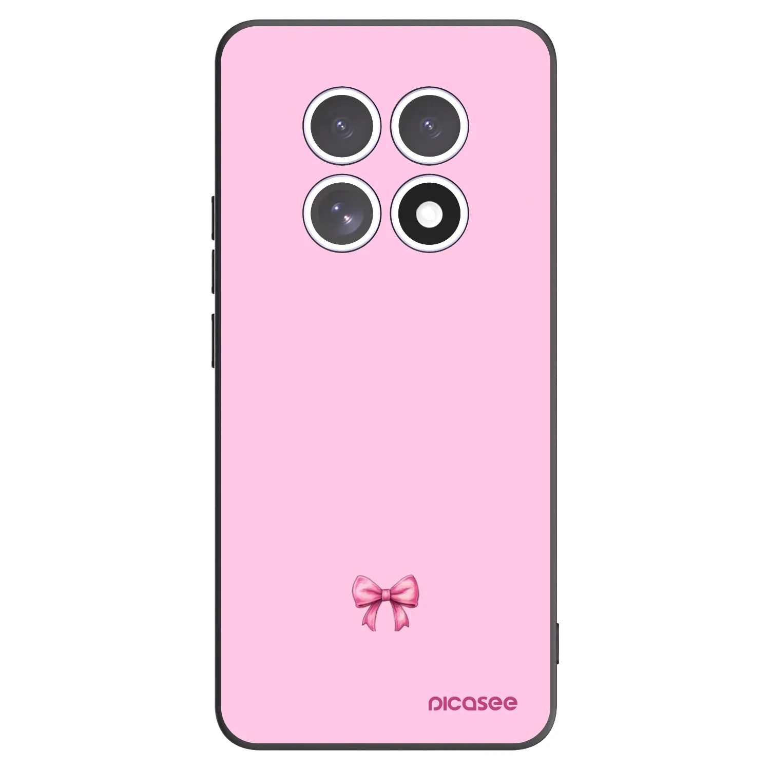 Picasee silikonový černý obal pro Xiaomi Redmi Note 15 5G - Blush bow