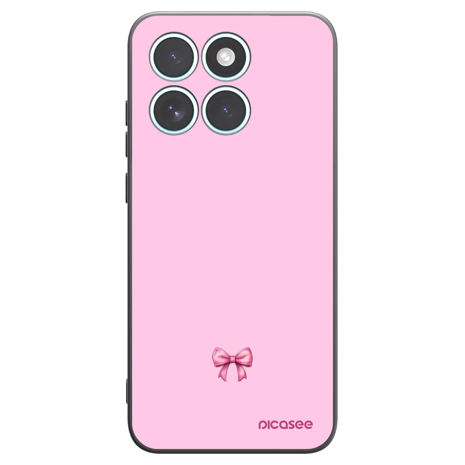 Picasee silikonový černý obal pro Motorola Edge 70 Fusion - Blush bow