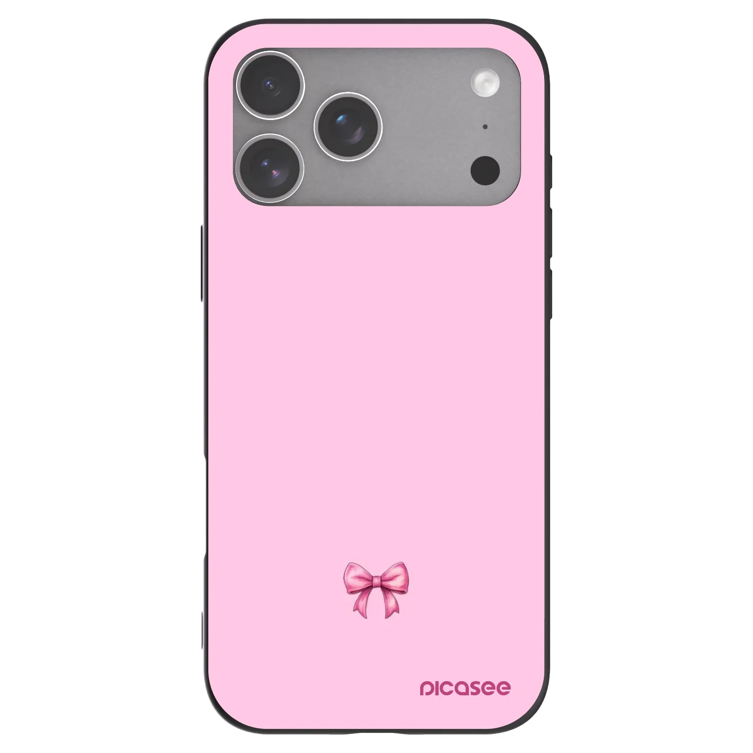 Picasee silikonový černý obal pro Apple iPhone 18 Pro Max - Blush bow