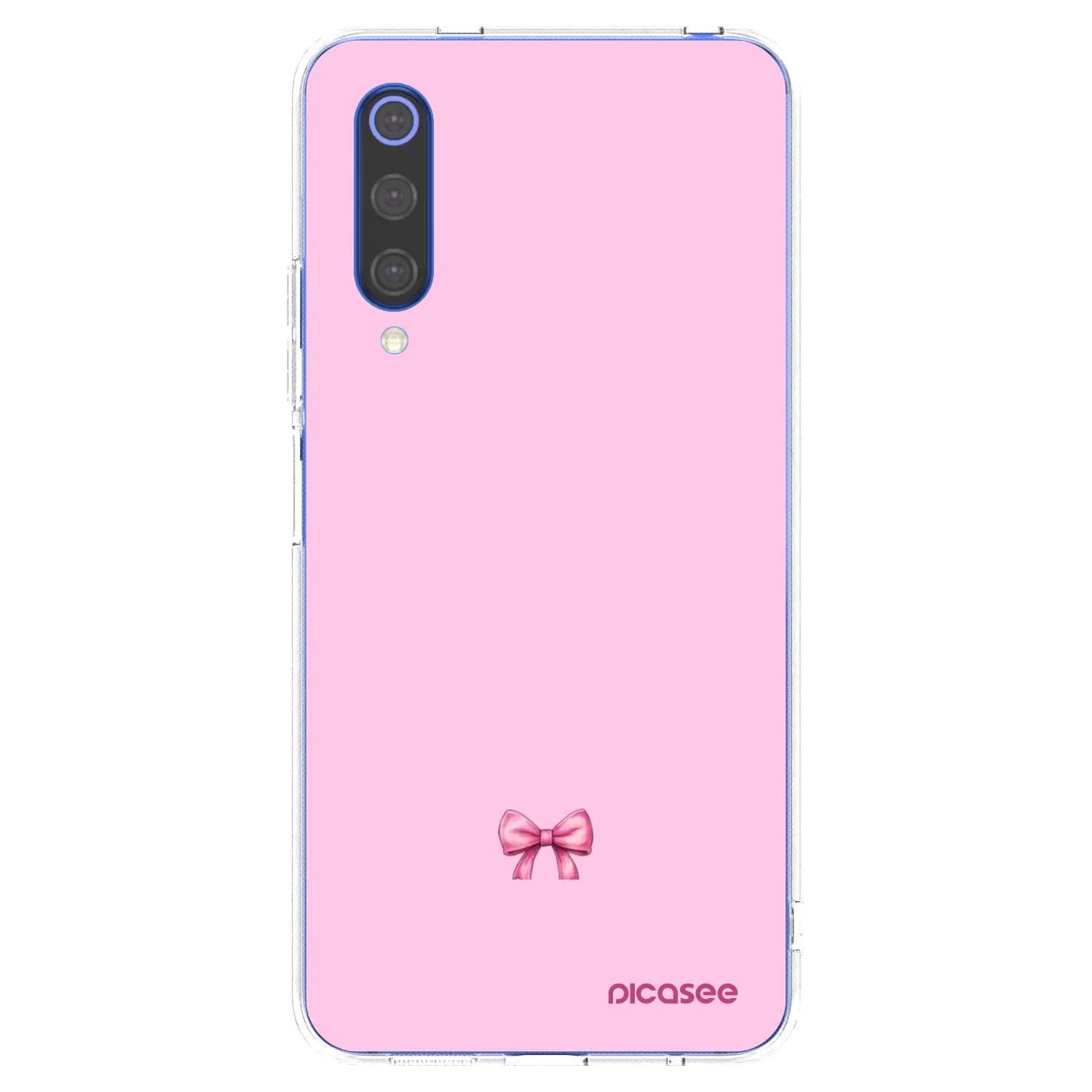 Picasee silikonový průhledný obal pro Xiaomi Mi 9 SE - Blush bow