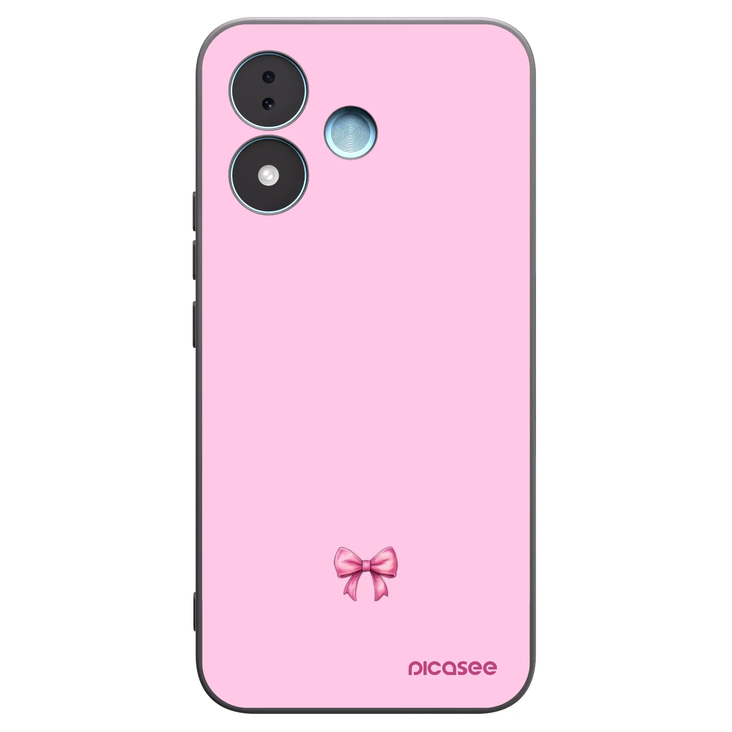 Picasee silikonový černý obal pro Xiaomi Redmi Note 17 5G - Blush bow