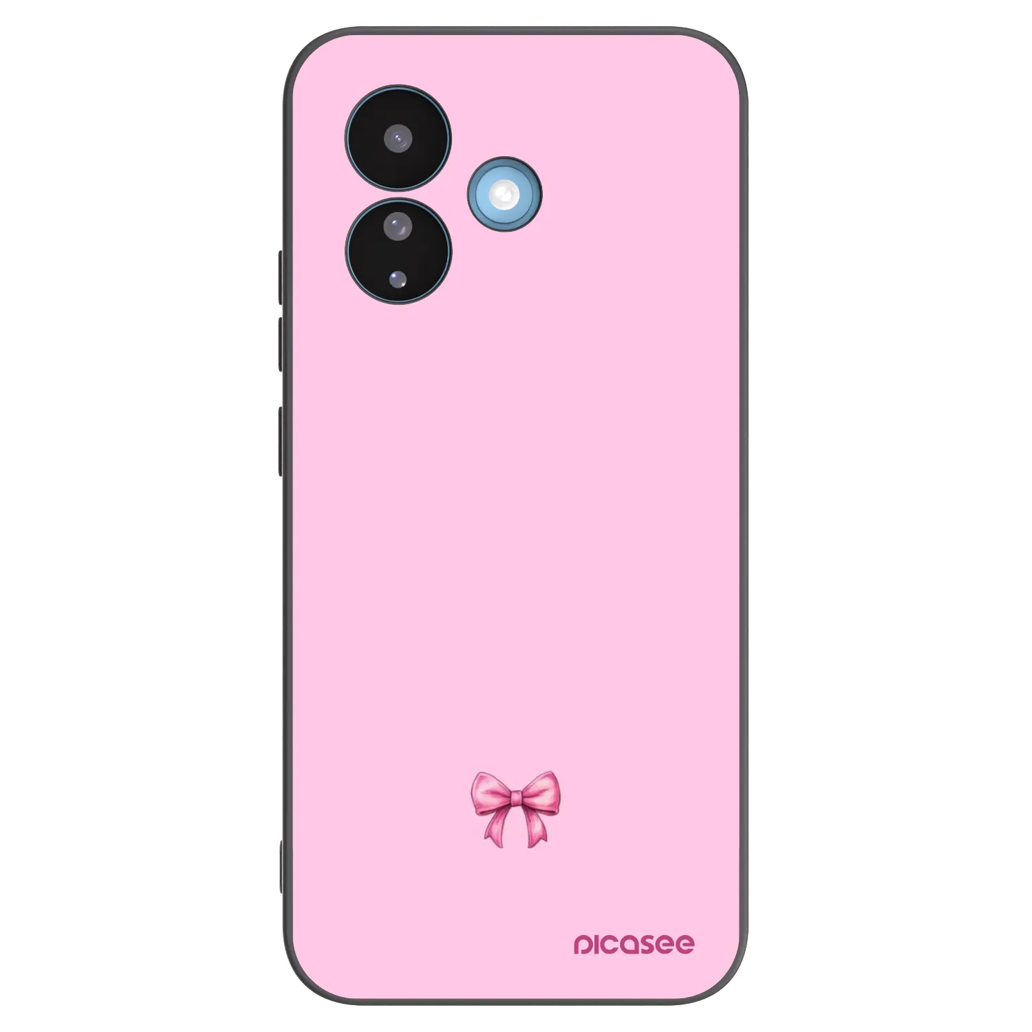Picasee silikonový černý obal pro Xiaomi Redmi Note 17 Pro 5G - Blush bow