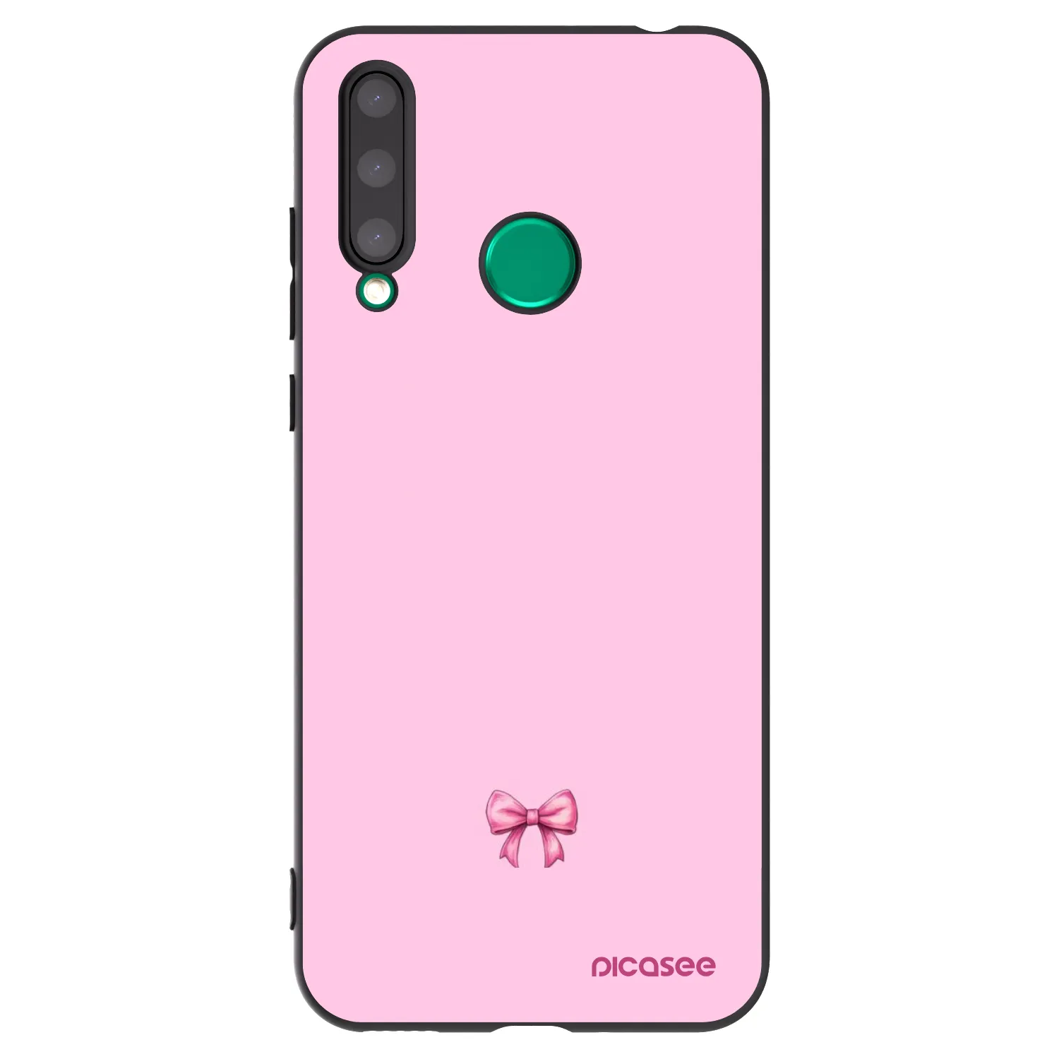 Picasee silikonový černý obal pro Honor 20 Lite - Blush bow
