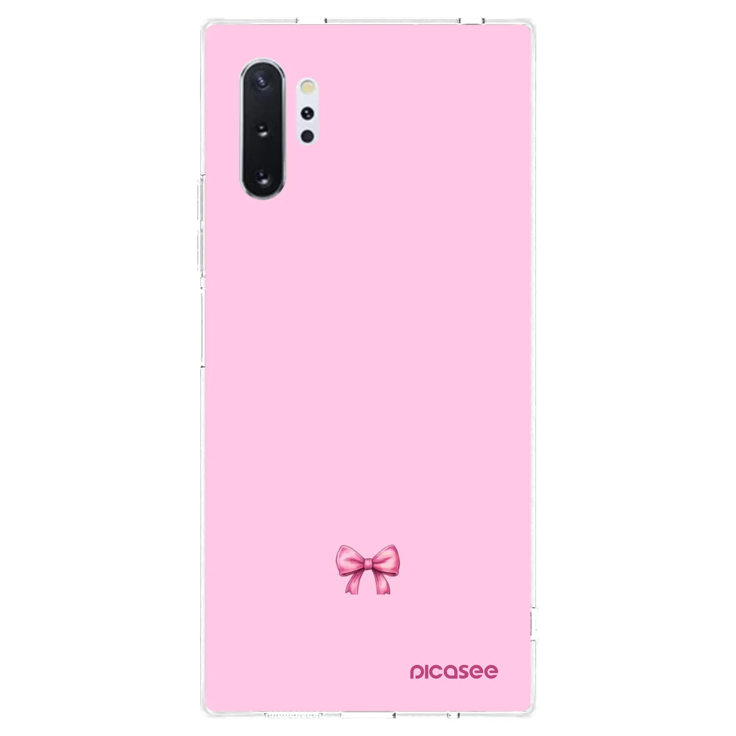 Picasee silikonový průhledný obal pro Samsung Galaxy Note 10+ N975F - Blush bow